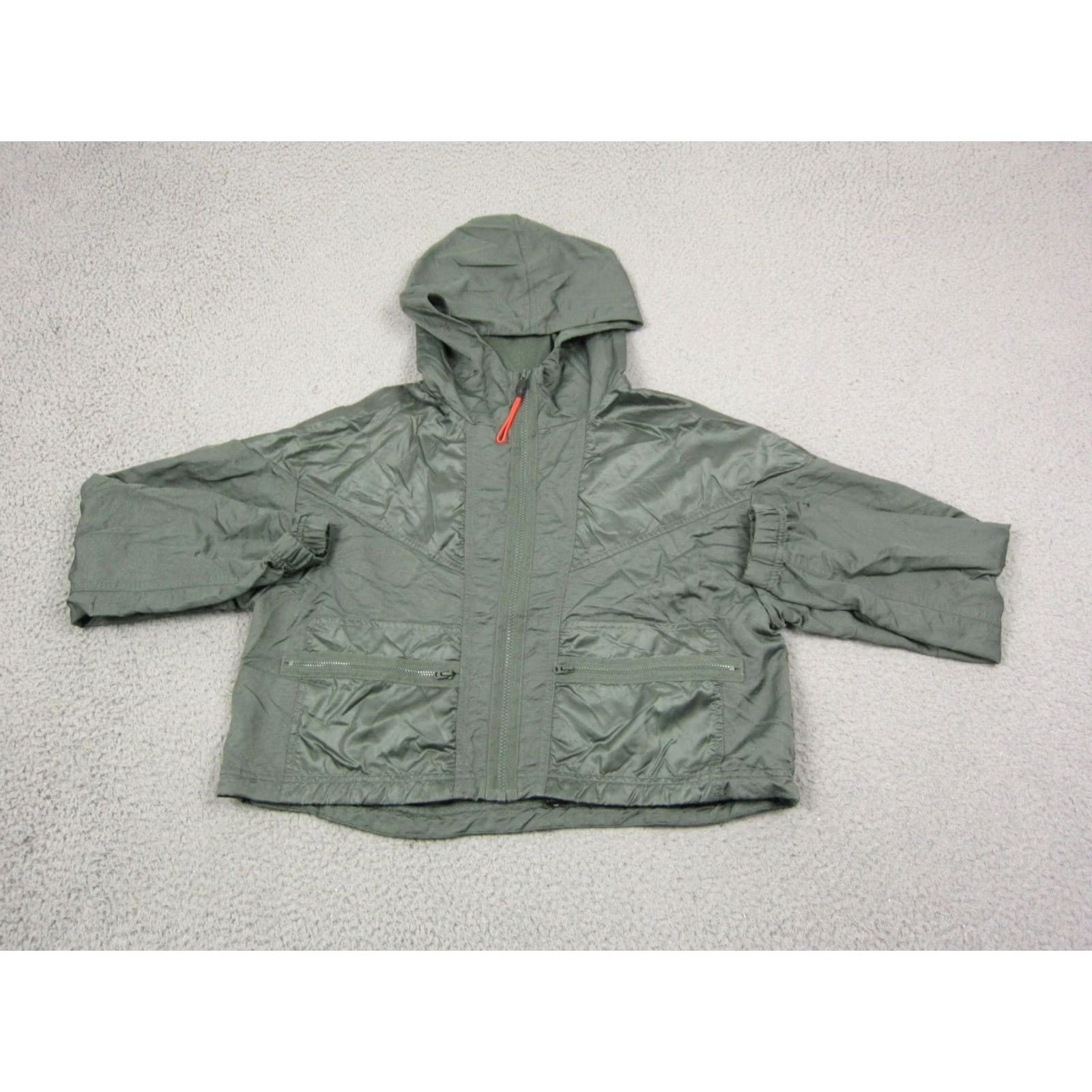 Nike Nike Jacket Womens S Green Full Zip Hooded Lightweight Softshell 90s Sports Casual Activewear Running Hoodie Size S / US 4 / IT 40 - 2 Thumbnail