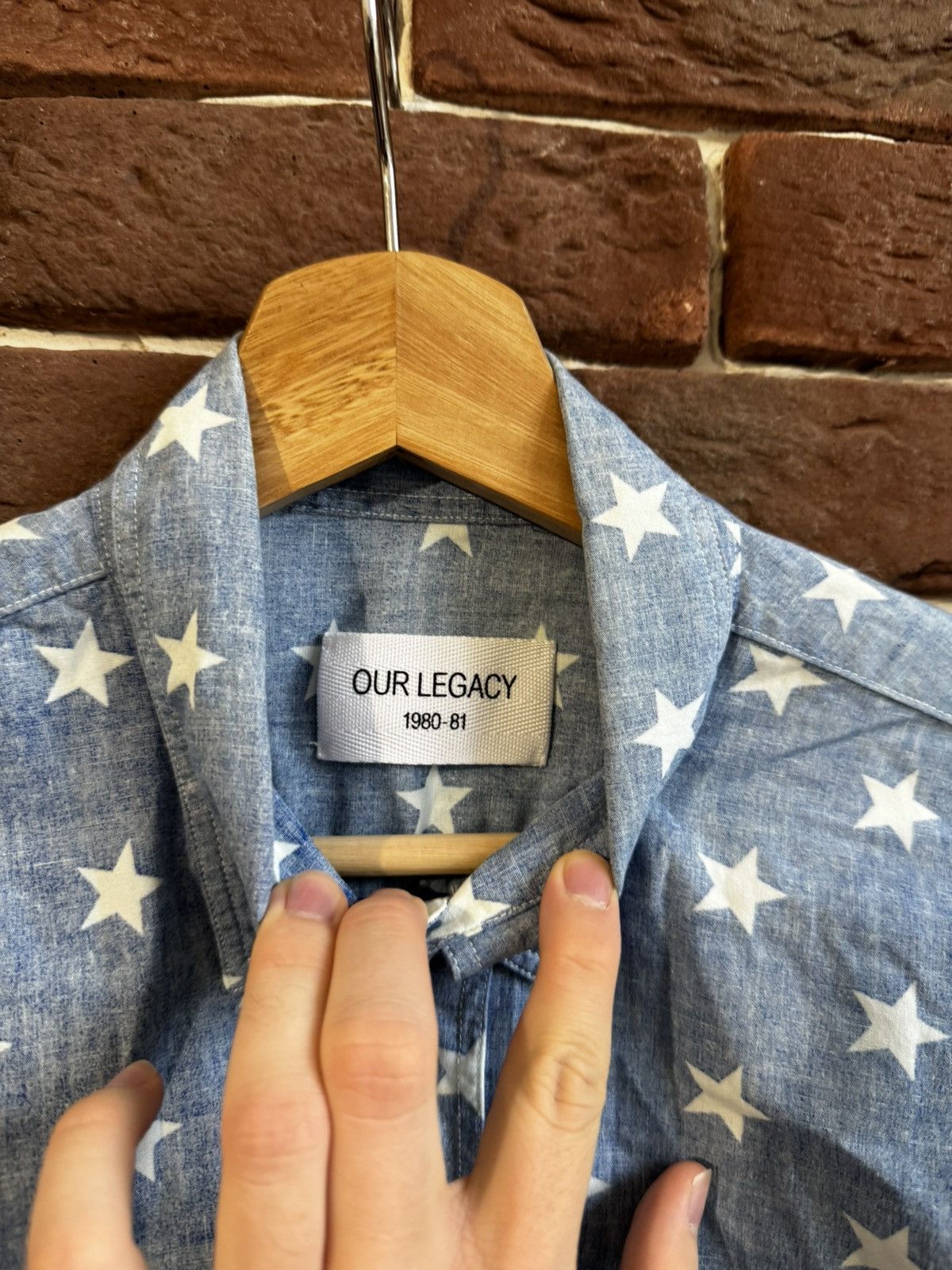 Our Legacy Rare Our Legacy Pattern 48 Stars Button Up Shirt Shirting Size US M / EU 48-50 / 2 - 8 Thumbnail