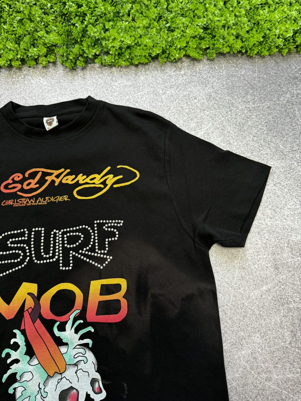 Christian Audigier × Ed Hardy × Vintage Vintage Ed Hardy Surf Mob T-Shirt Size US L / EU 52-54 / 3 - 5 Thumbnail