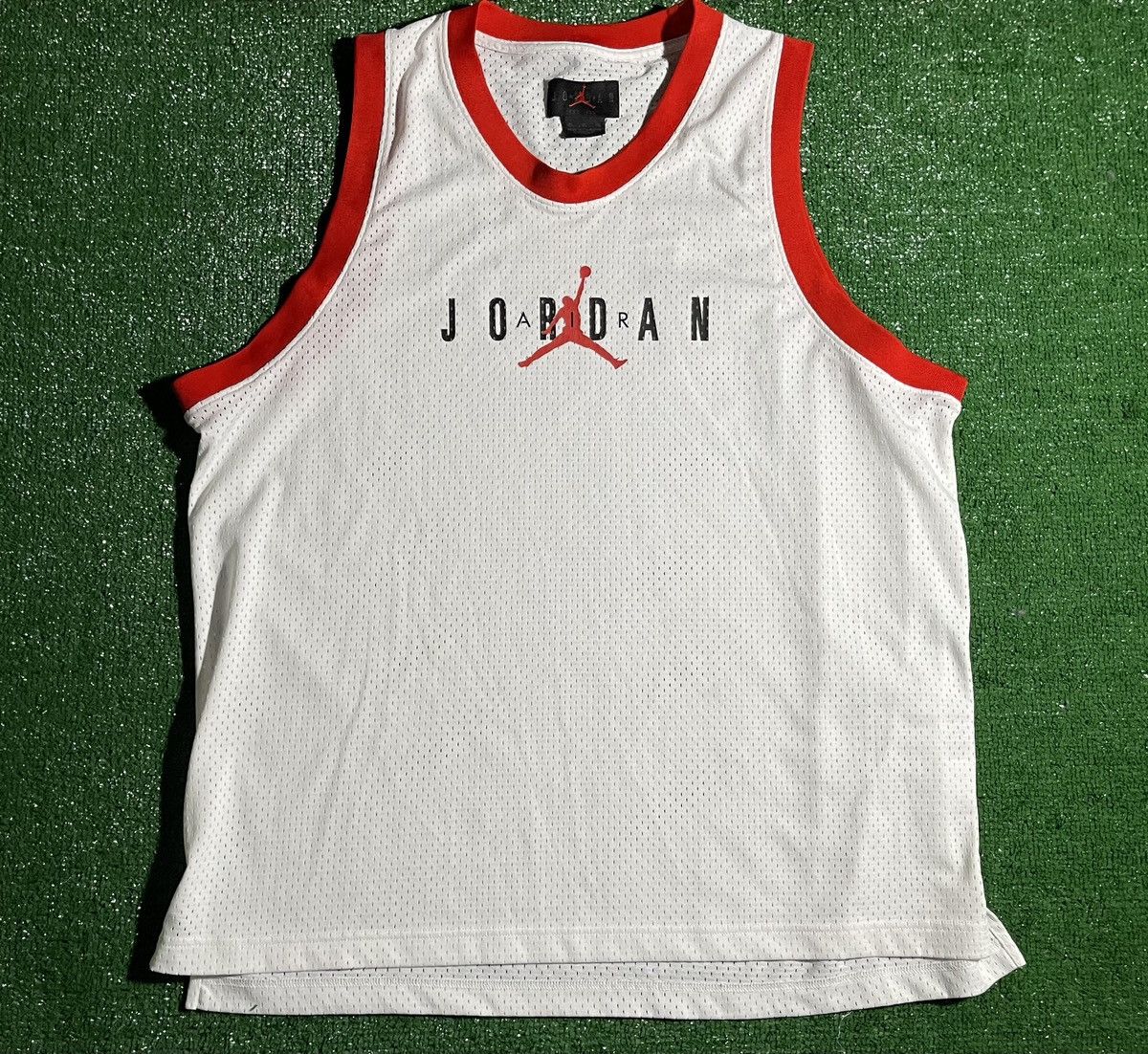 image of Jordan Brand Tank Top in Red/White, Men's (Size XL)