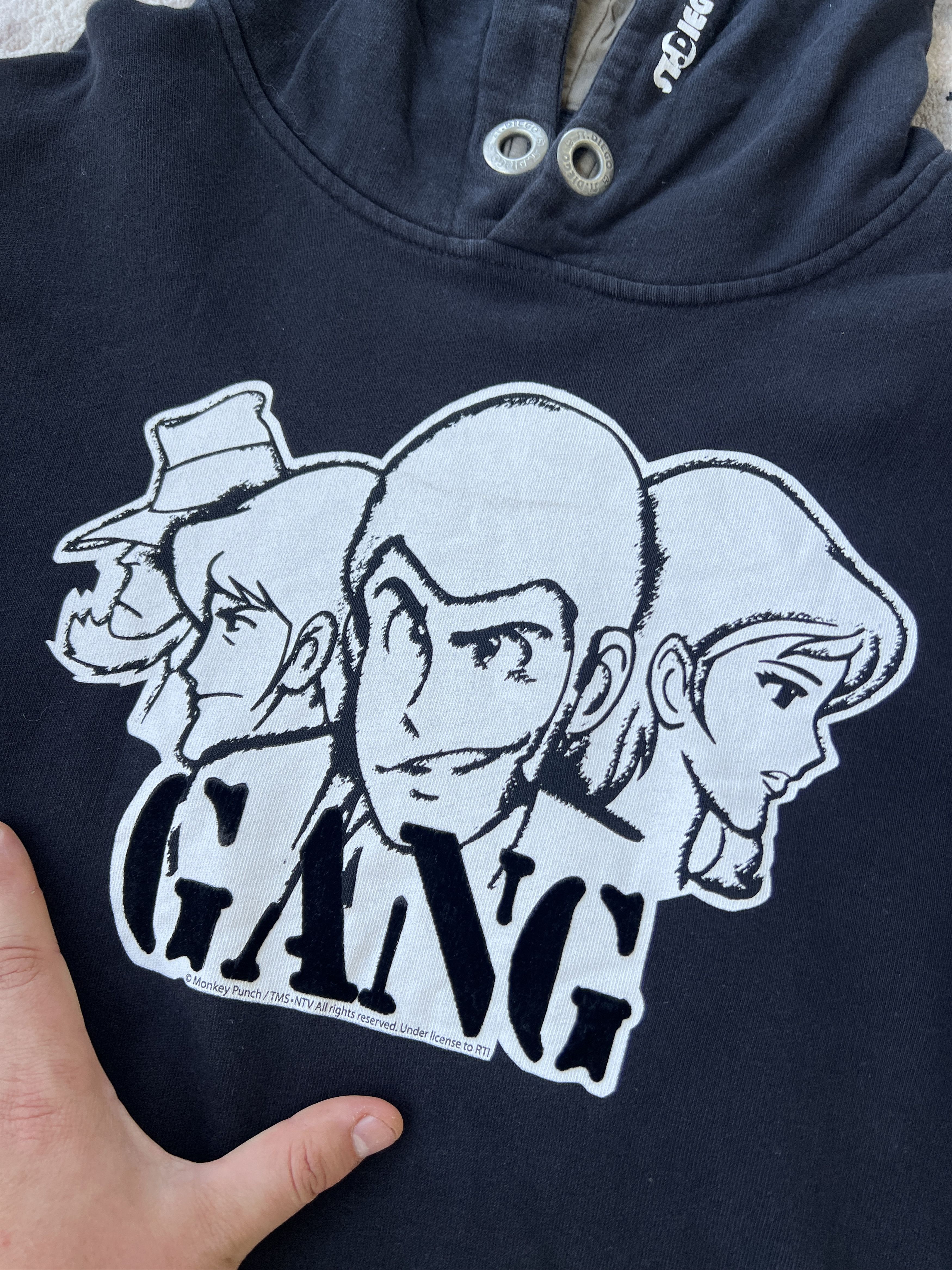 Anime Lupin The 3rn Gang Monkey Punch Hoodie Size US XL / EU 56 / 4 - 3 Thumbnail