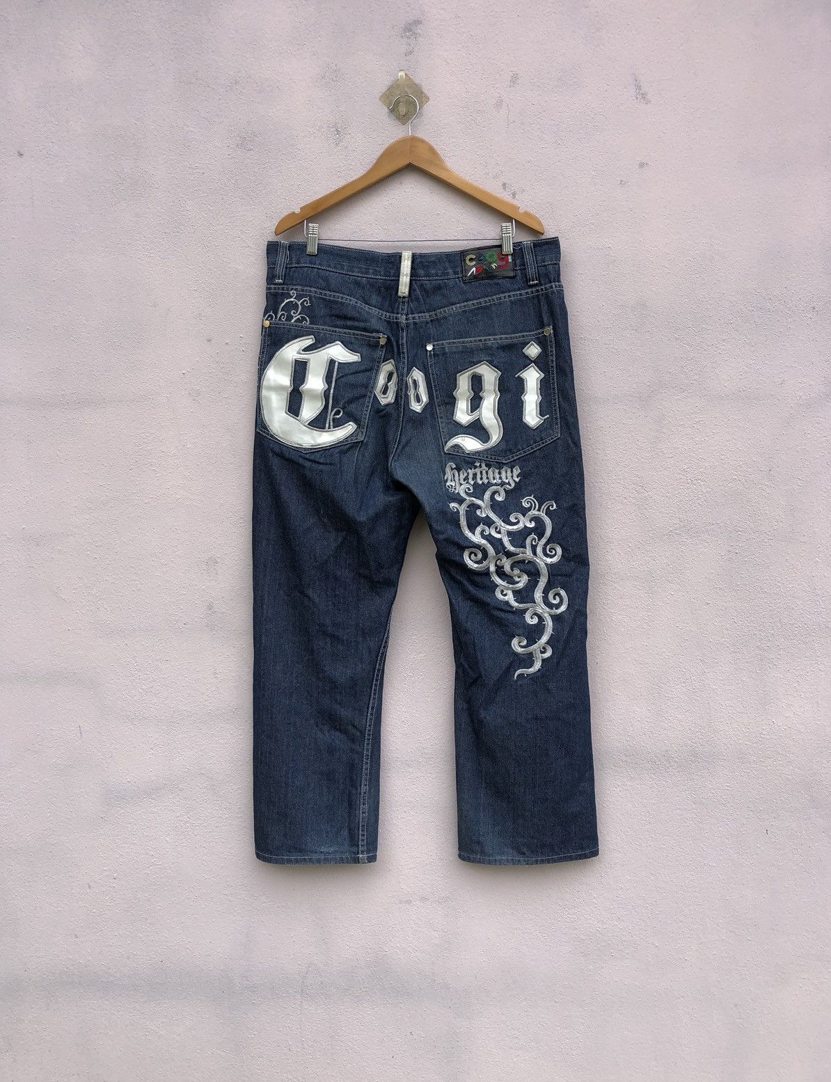 Coogi Coogi Baggy Jeans Embroidered Y2k Rapper Style Size US 36 / EU 52 - 7 Thumbnail