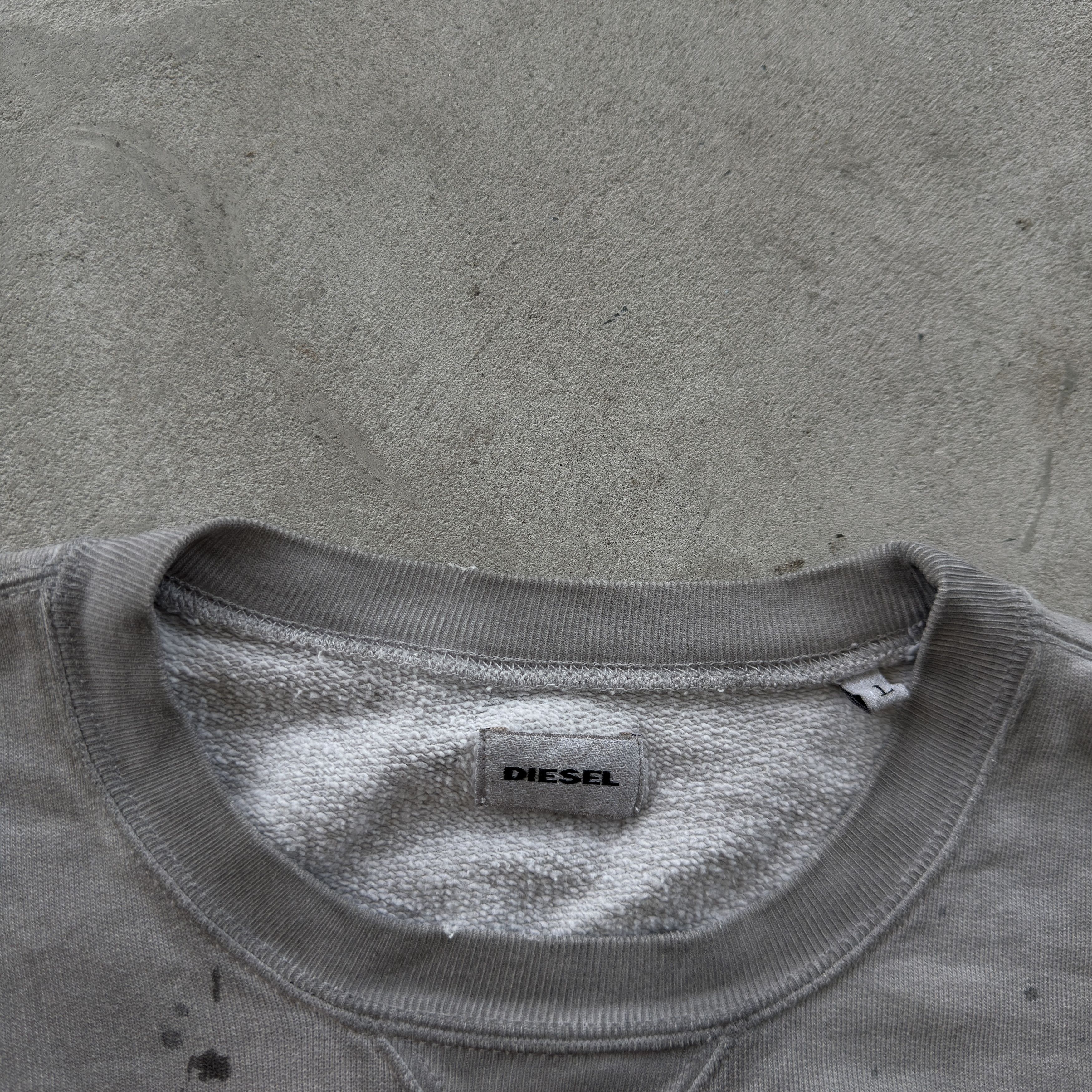 Diesel Vintage Diesel Sweatshirt Distressed Paint Splatter Crewneck Size US L / EU 52-54 / 3 - 6 Thumbnail