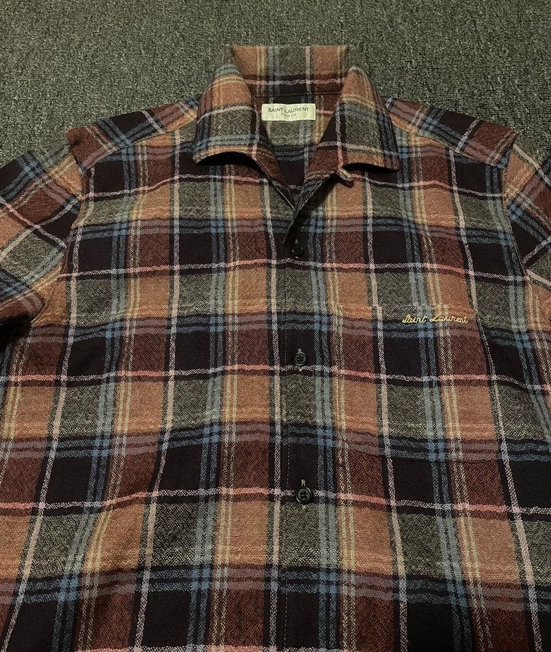 Saint Laurent Paris Saint Laurent Paris Wool short sleeve shirt 2505-Nextarrow Size US S / EU 44-46 / 1 - 2 Thumbnail