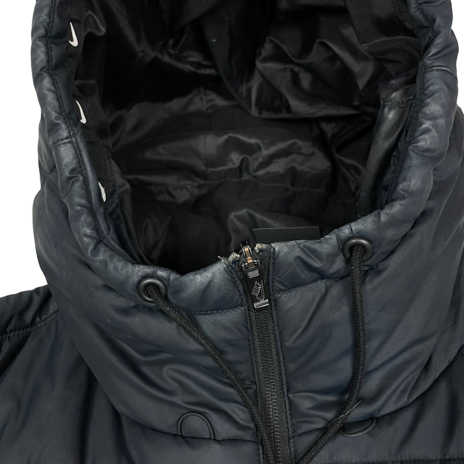 Nike Nike Sportswear Womens Black Hooded Full Zip Puffer Jacket S Size S / US 4 / IT 40 - 3 Thumbnail