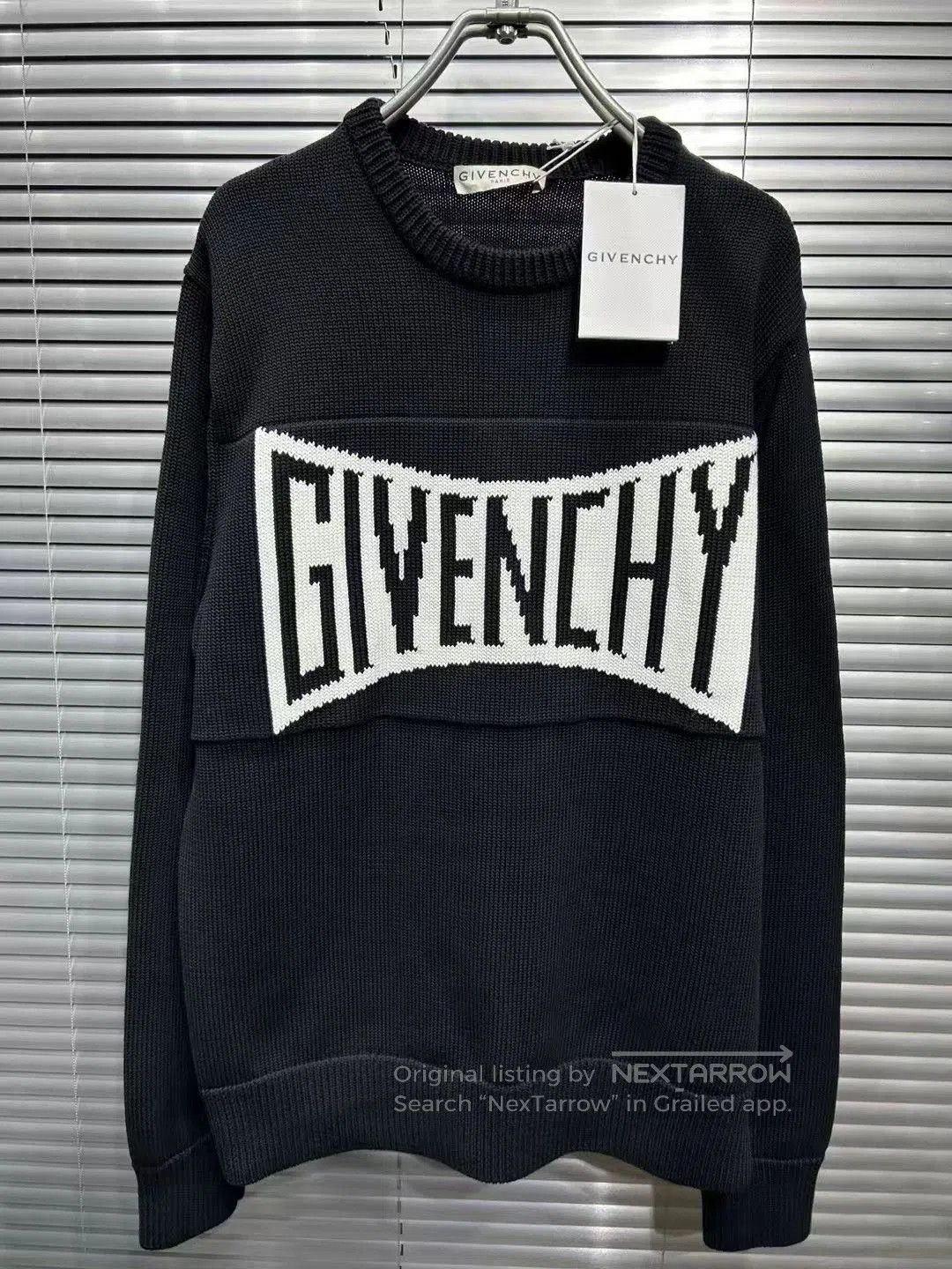 Givenchy Givenchy Black Logo Sweater L. Size US L / EU 52-54 / 3 - 2 Thumbnail