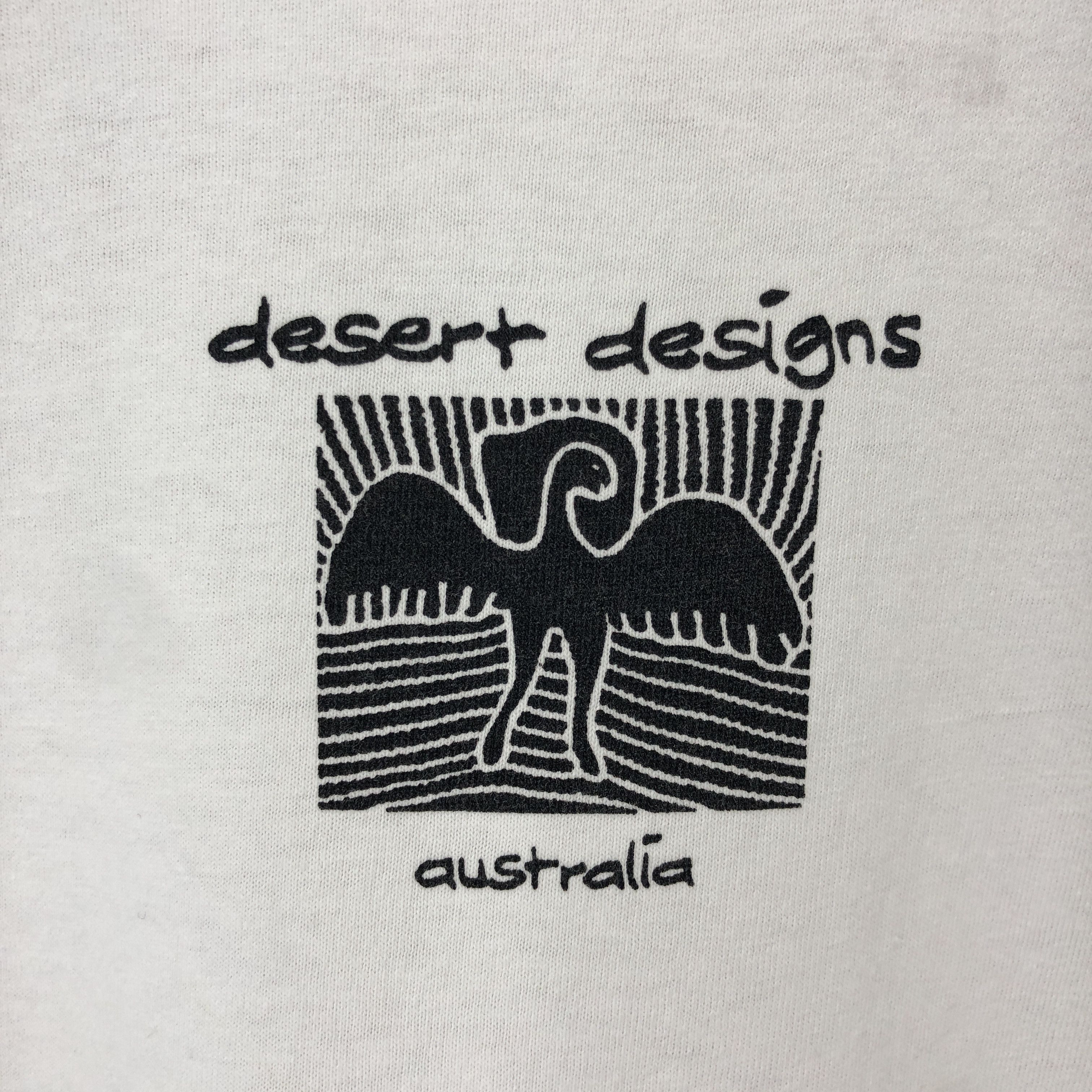 Russell Athletic 90s Vintage DESERT DESIGNS AUSTRALIA T Shirt #1494/AZ Size US S / EU 44-46 / 1 - 3 Thumbnail