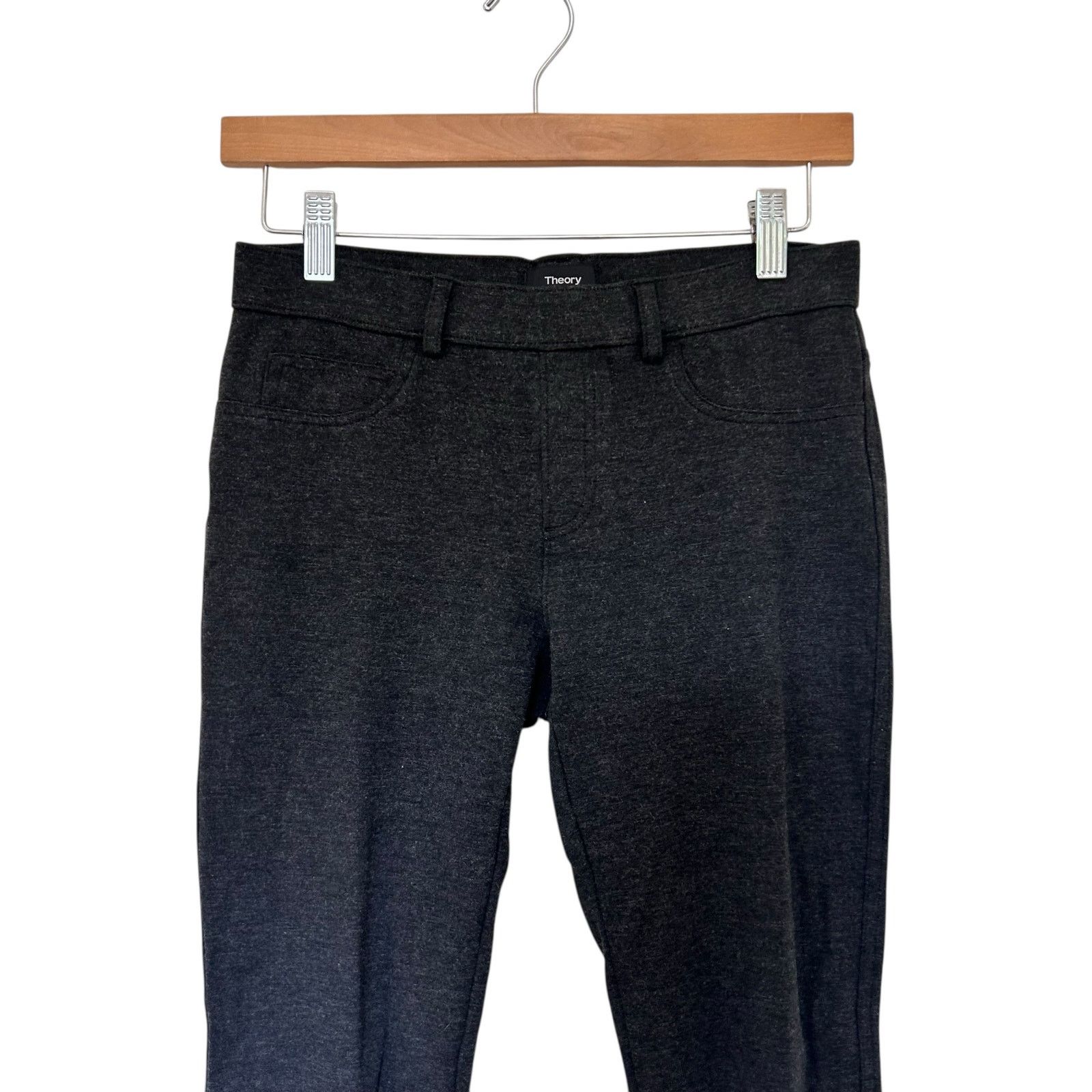 Theory Theory Gray Pull On Dress Pants Leggings Sz S Size 27" / US 4 / IT 40 - 3 Thumbnail