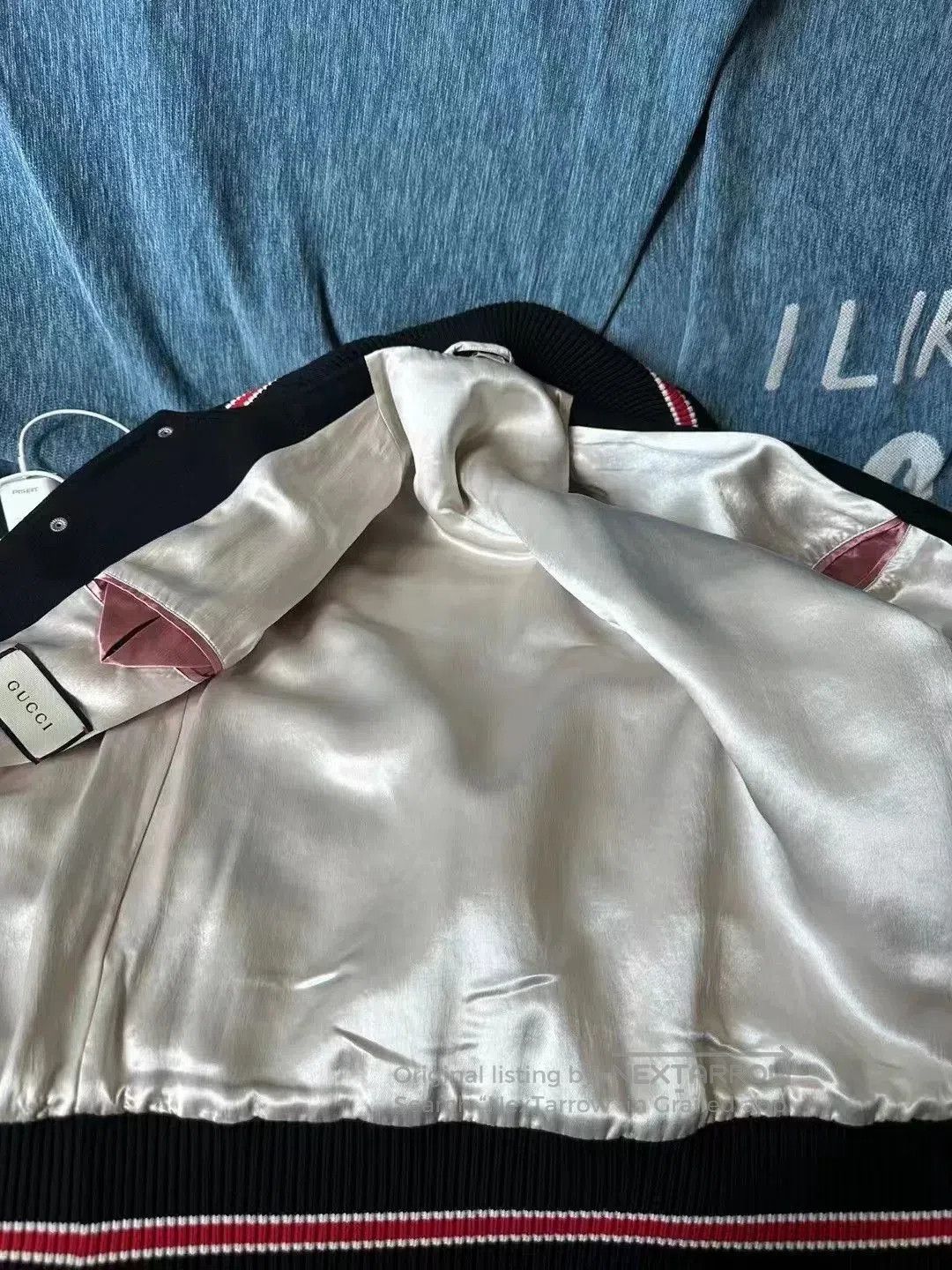 Gucci Gucci Leather Sleeve Baseball Jacket. Size US S / EU 44-46 / 1 - 4 Thumbnail