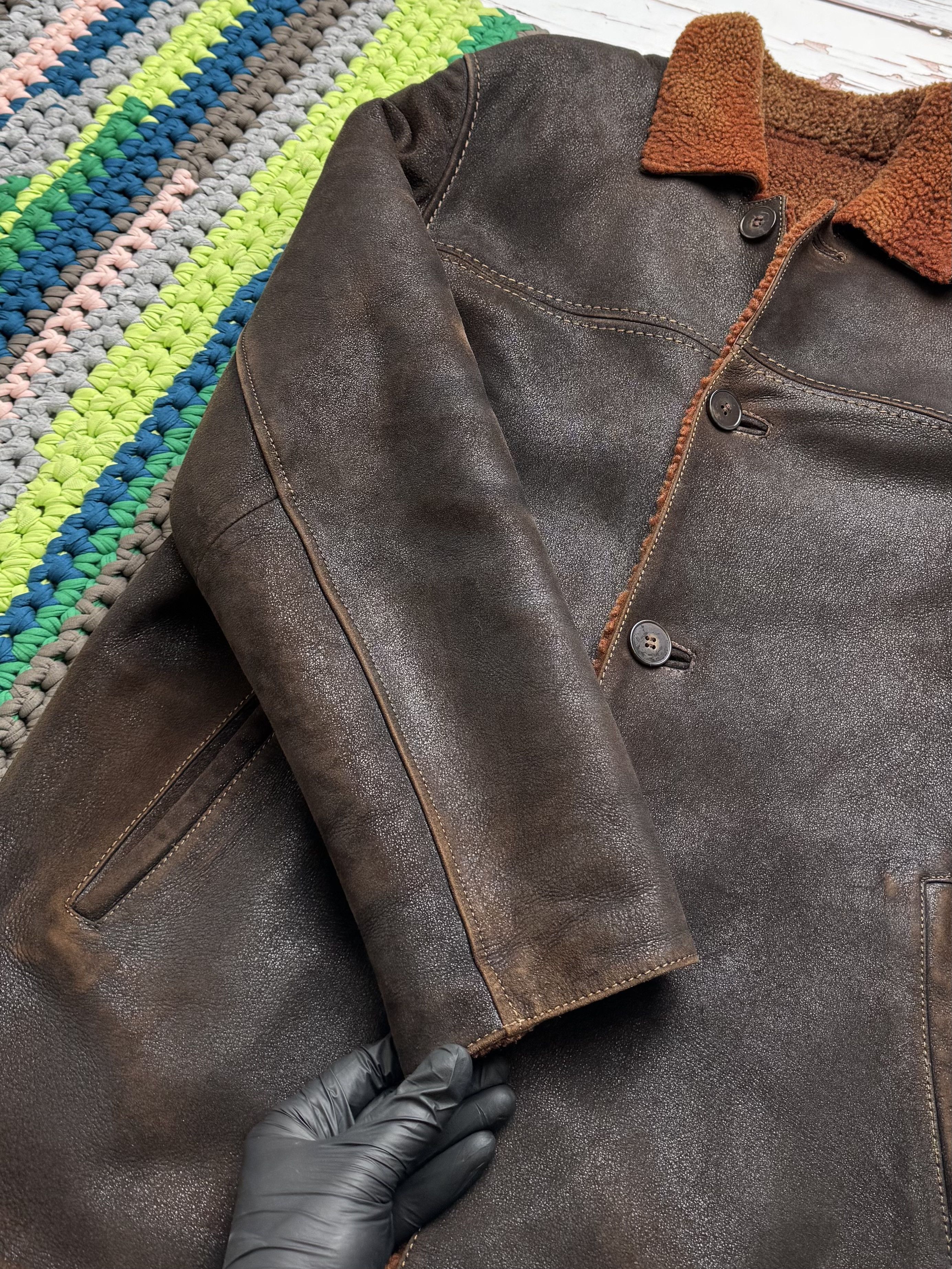 Japanese Brand Vintage Real Sheepskin Coat (ET1)(D15) Size US S / EU 44-46 / 1 - 5 Thumbnail