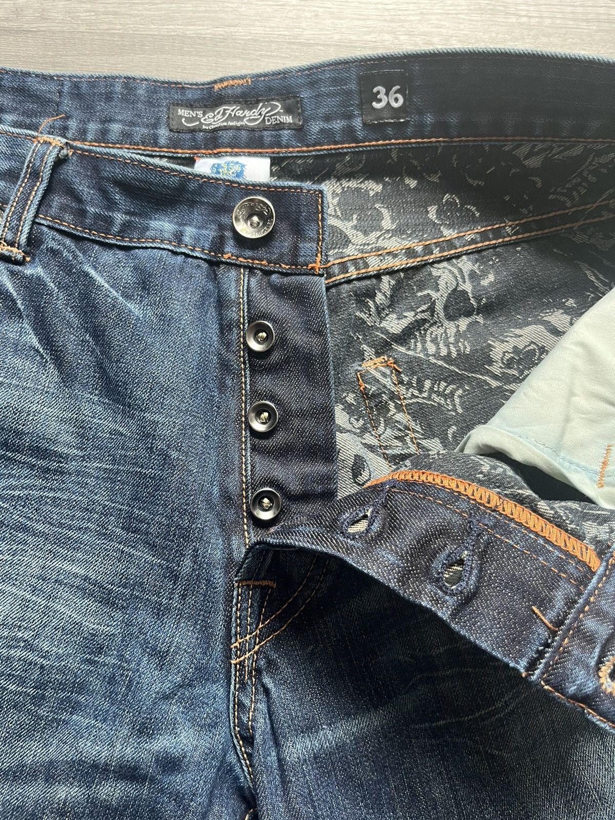 Ed Hardy Ed Hardy Men's Jeans 36x34 Size US 36 / EU 52 - 5 Thumbnail