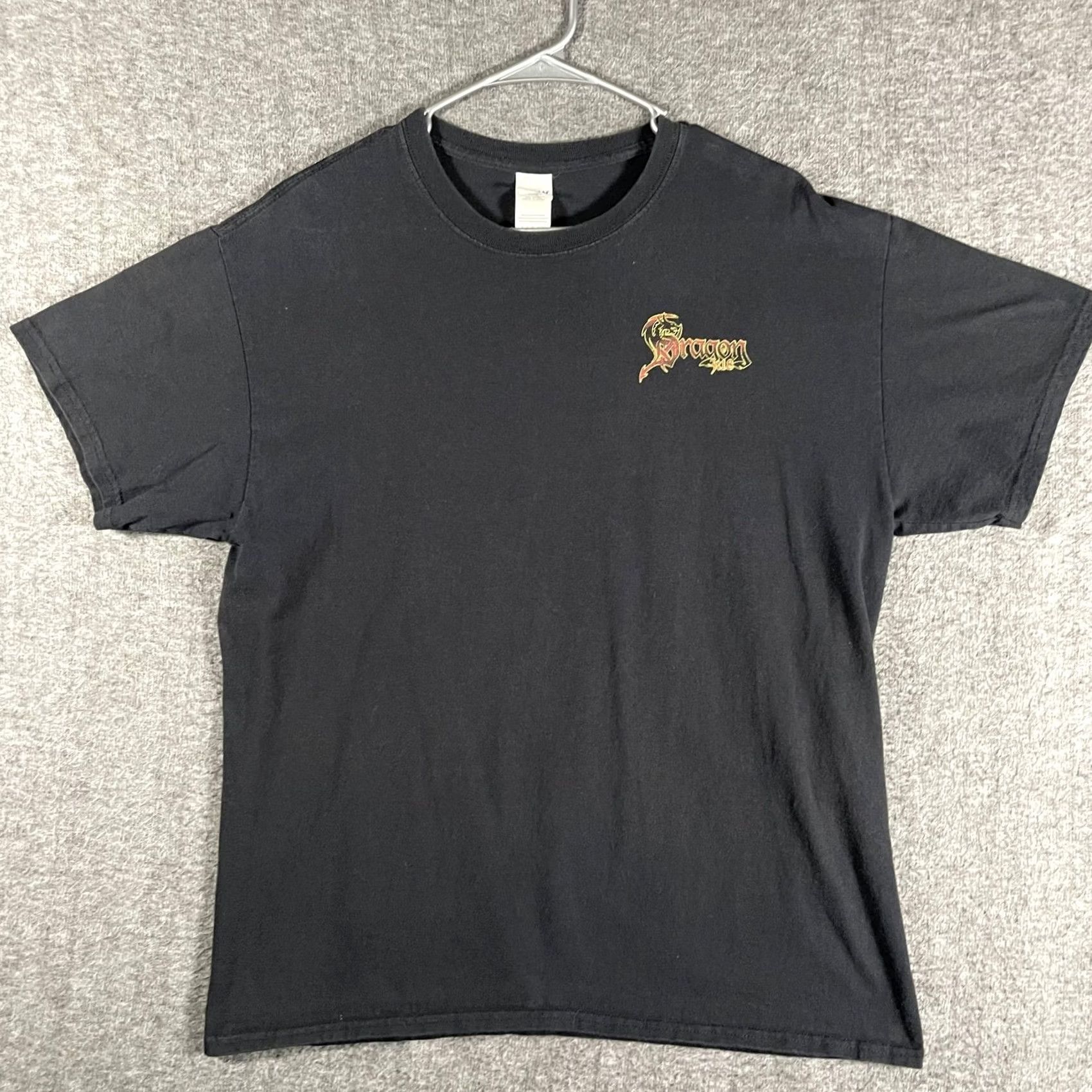 Gildan Dragons Tail Shirt Mens Large Black Dragon 129 Tennessee Biker Road Graphic Tee Size US L / EU 52-54 / 3 - 4 Thumbnail