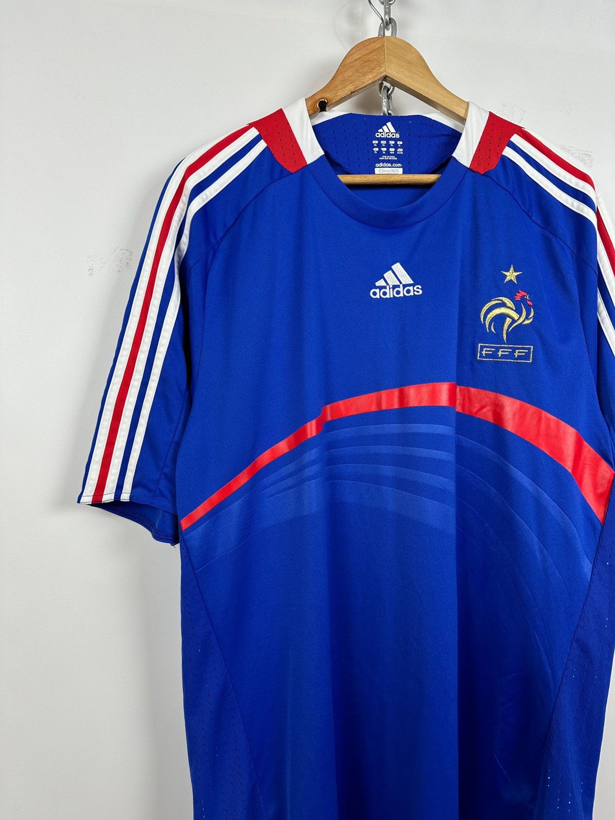 Adidas 2008 Vintage Adidas France National Team Home Soccer Jersey Size US XL / EU 56 / 4 - 3 Thumbnail