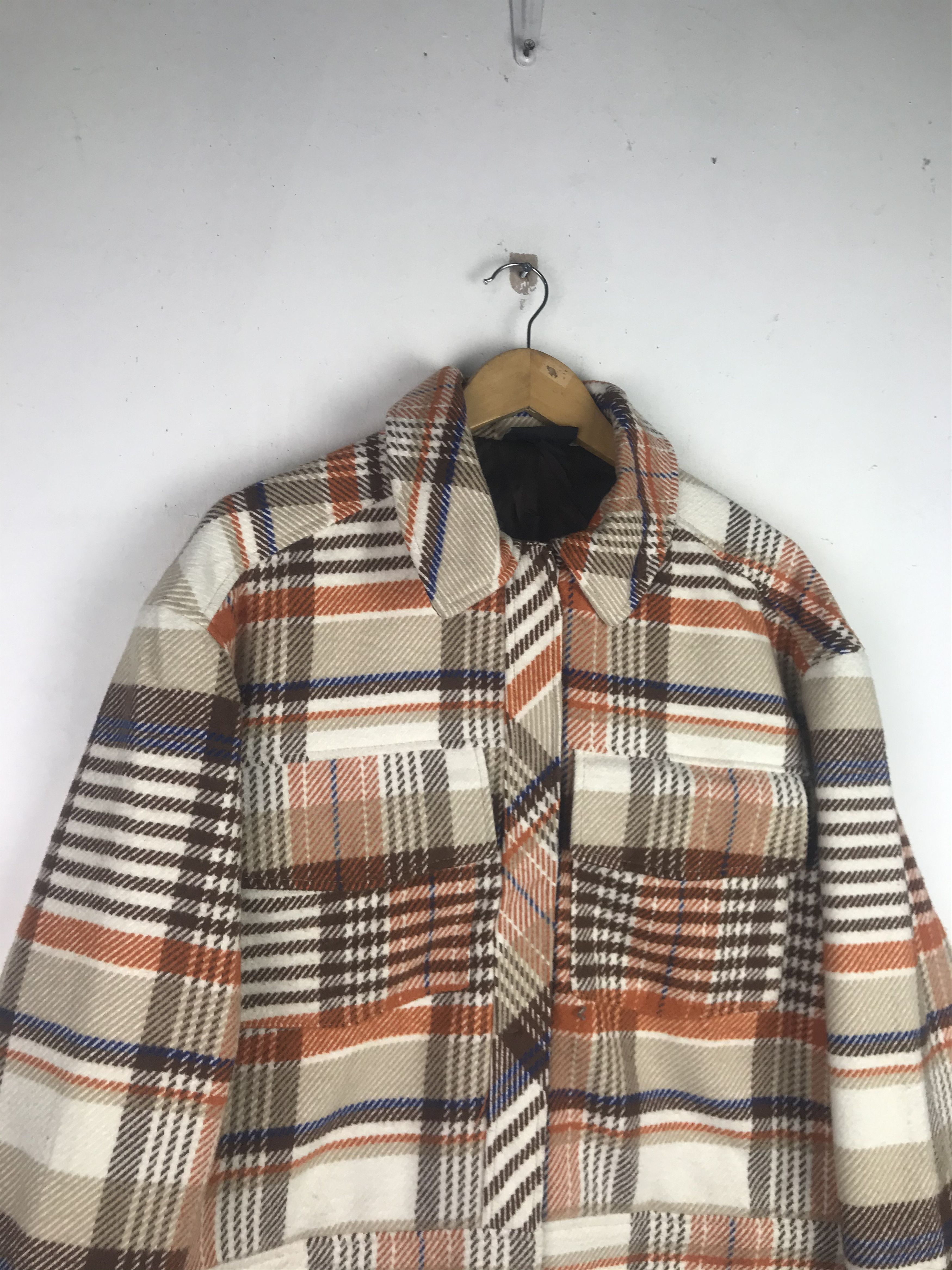 Flannel × Japanese Brand × Vintage Vintage Crop Button's up Rare Design Flannel Size US M / EU 48-50 / 2 - 6 Thumbnail