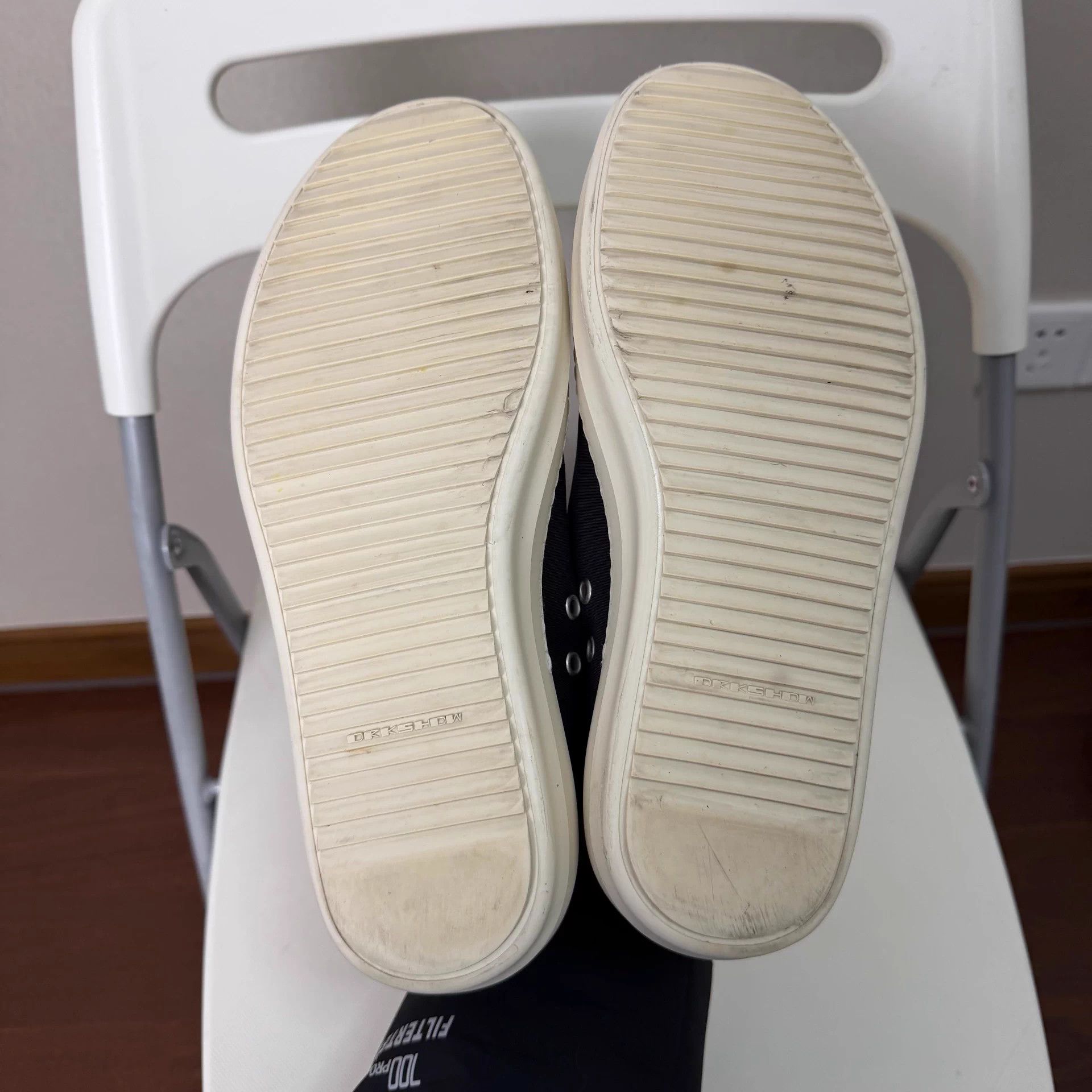 Rick Owens Rick Owens Drkshdw low-top black 42 sneakers worn well Size US 9 / EU 42 - 5 Thumbnail