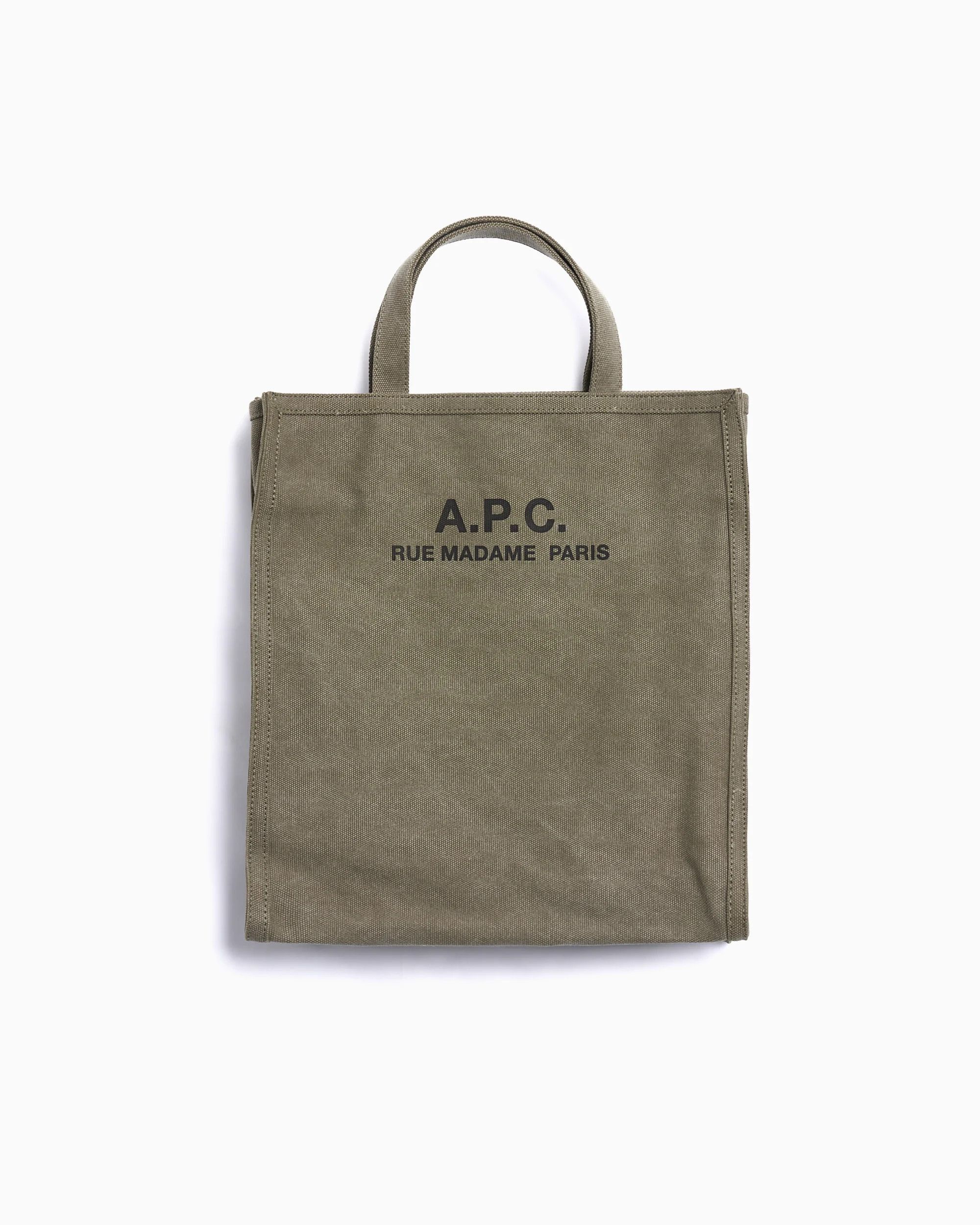 A.P.C. o1s22i1n0925 Size: OS / Récupération Canvas Tote Bag Khaki Size ONE SIZE - 2 Thumbnail