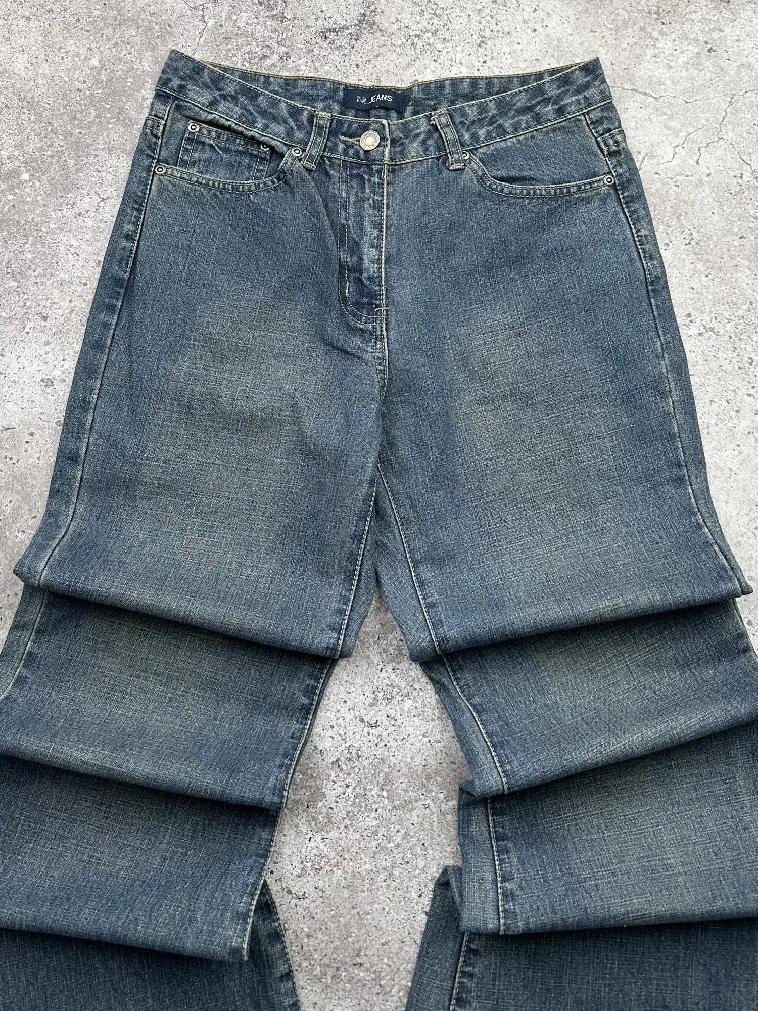 Japanese Brand Vintage Super Flare Jeans C242(V580) Size US 28 / EU 44 - 2 Thumbnail