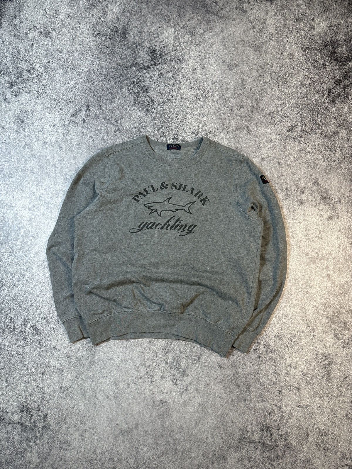 Vintage Paul&Shark Big Logo Sweatshirt Rare Luxury Style XL