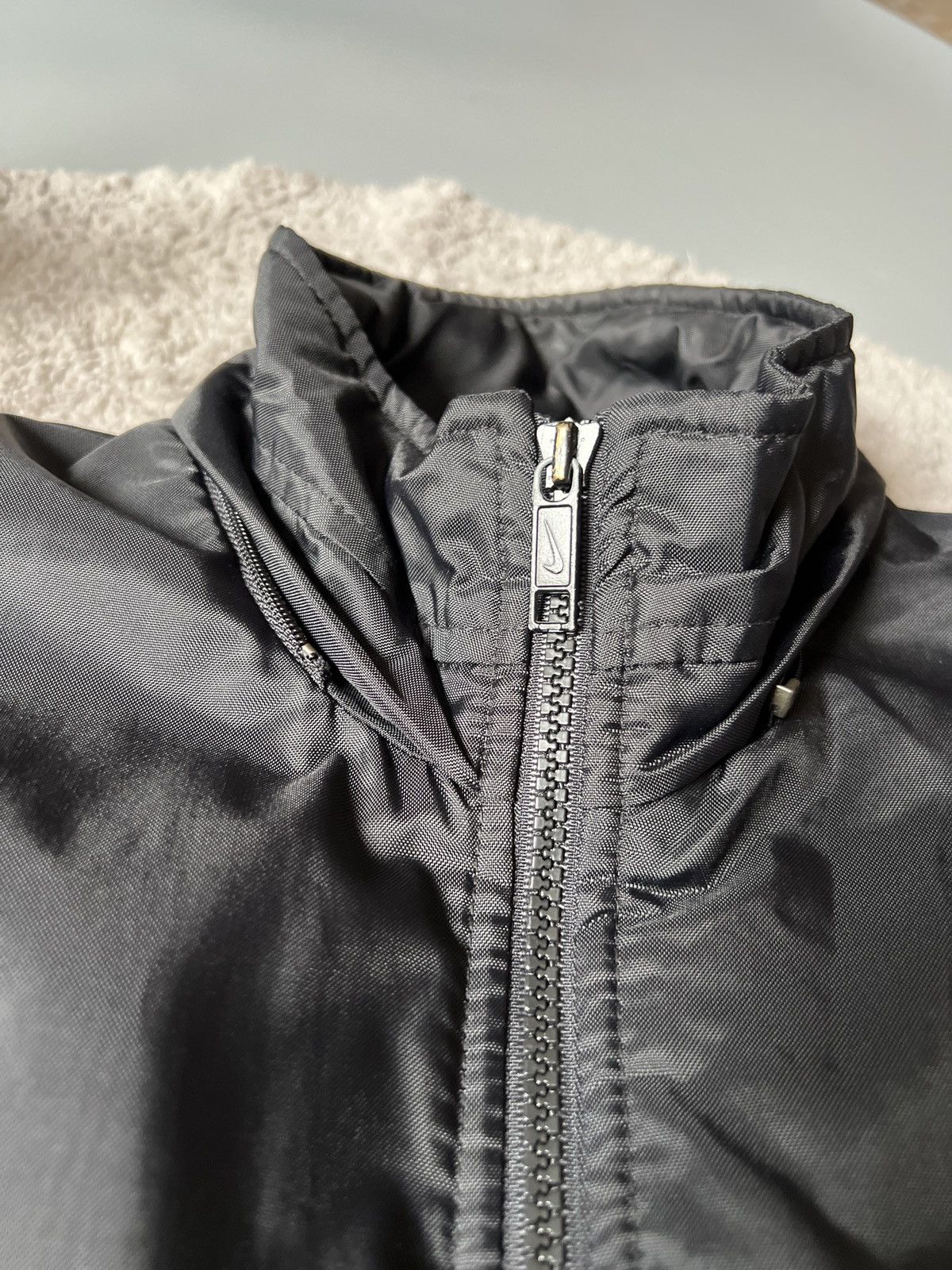 Nike × Vintage 90s Nike Central Swoosh Vintage Y2K Oversized Nylon Jacket Size US S / EU 44-46 / 1 - 4 Thumbnail