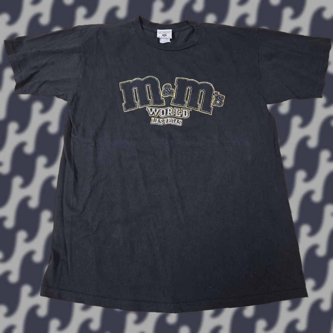 Vintage M&Ms World Las Vegas Shirt Mens Medium Black Graphic Tee Candy Made USA Souvenir Size US M / EU 48-50 / 2 - 1 Thumbnail