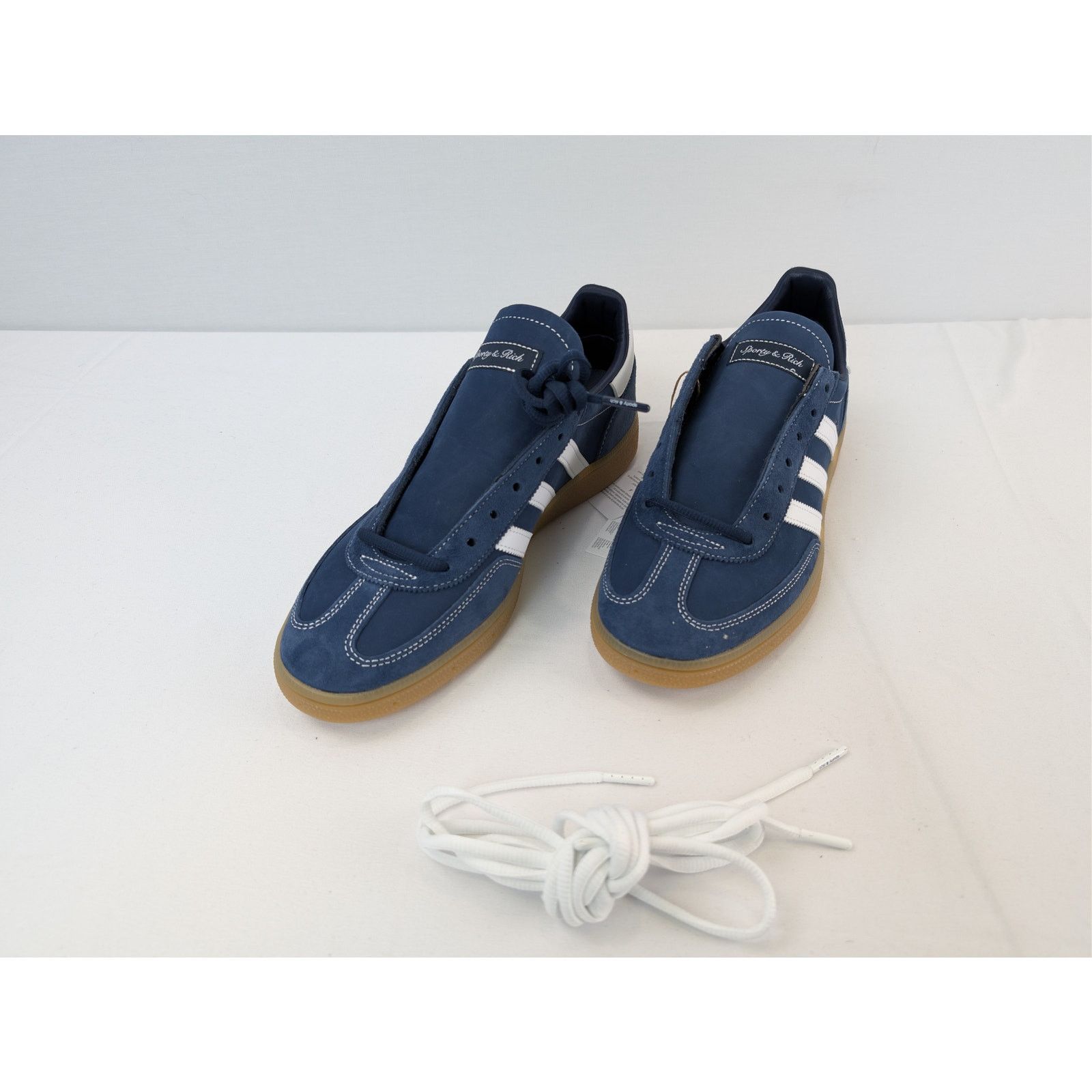 Adidas × Sporty & Rich o1rshd1 Handball Spezial x Sporty & Rich sneakers Beige/Blue Size US 11.5 / EU 44-45 - 8 Thumbnail