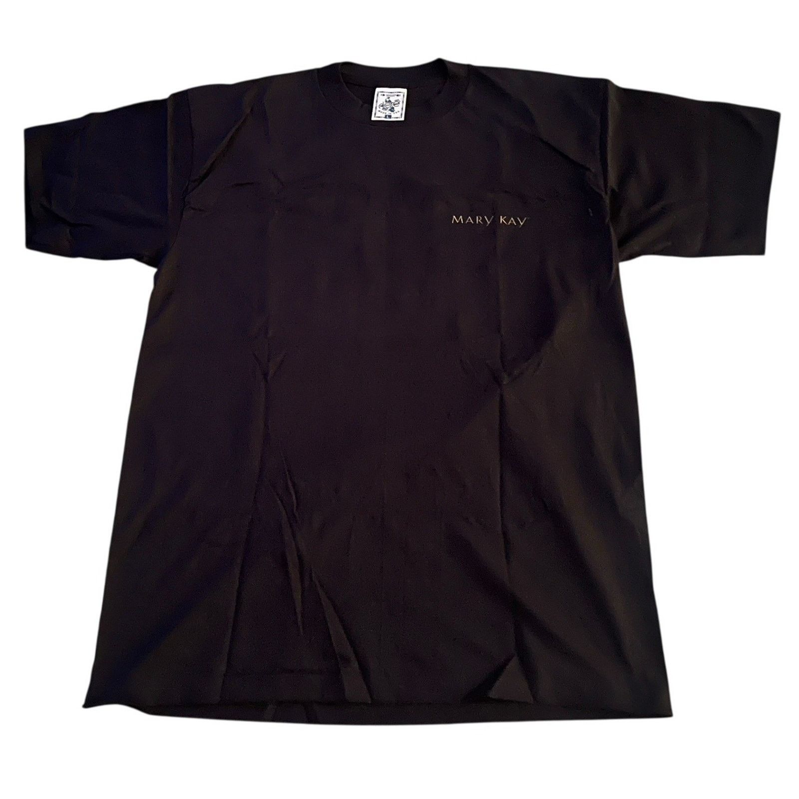 Vintage Mary Kay | Vintage 1998 Black Shirt Best Brands Letter Y2K Size L / US 10 / IT 46 - 2 Thumbnail