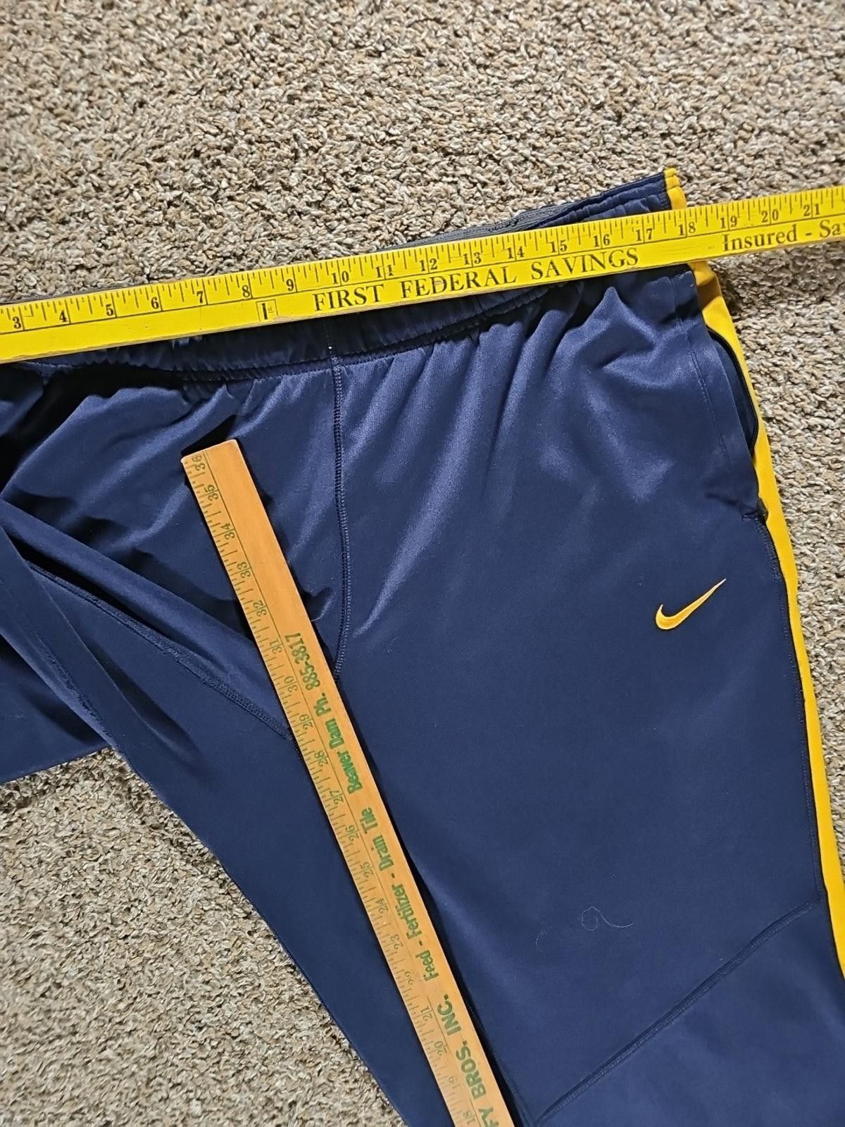 Nike Nike Dri-Fit XL Blue Gold Athletic Pants Size US 36 / EU 52 - 4 Thumbnail