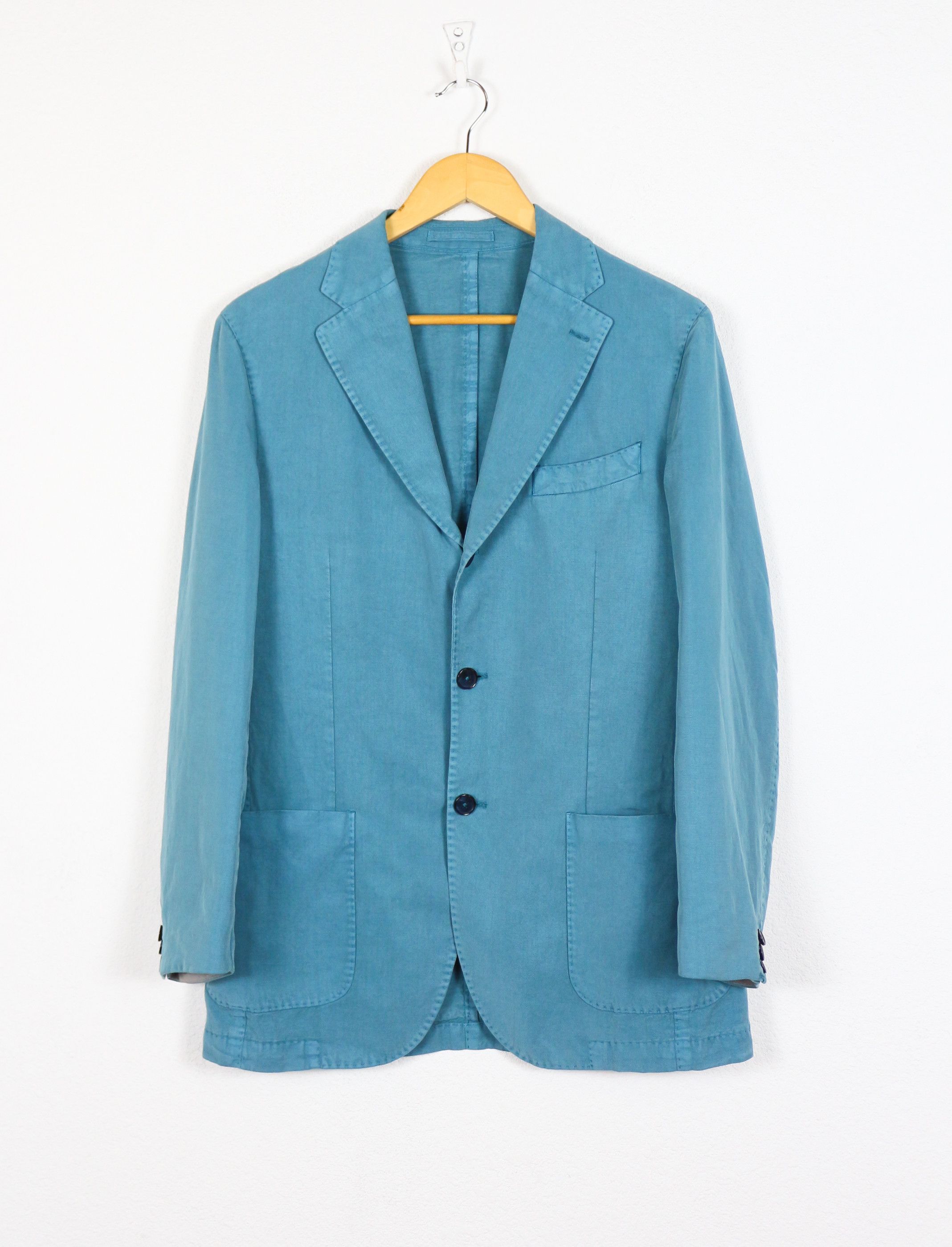 L.B.M. 1911 Cotton Linen Washed Dyed Blazer Jacket 46R
