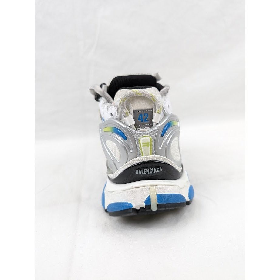 Balenciaga o1rshd1 Rubber Runner in White/Yellow/Blue Size US 9 / EU 42 - 10 Thumbnail