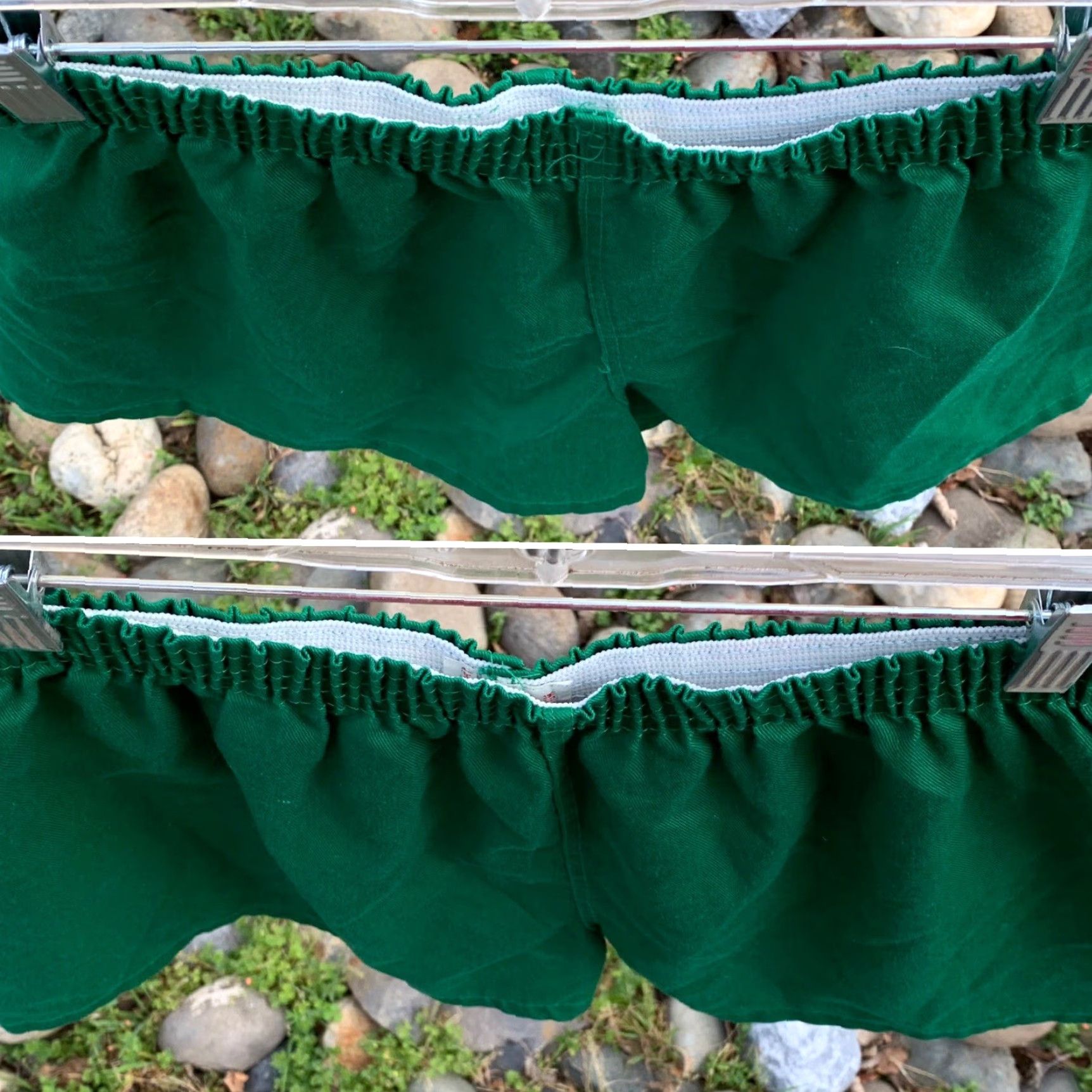 Vintage VINTAGE Jefferson Knitting Mills Inc athletic short shorts PE shorts M green USA Size US 31 - 7 Thumbnail