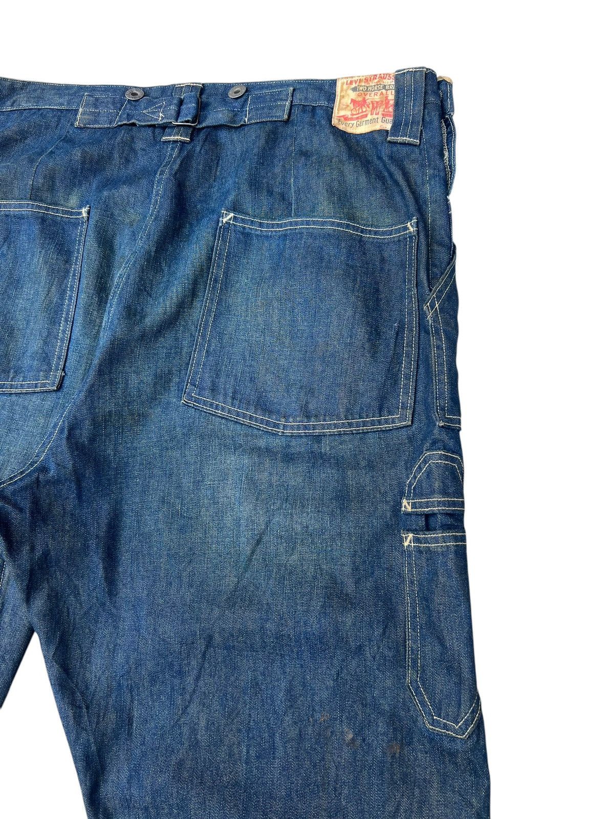 Levi's Vintage Clothing Levi’s LVC Dirty Mud Stains Denim Selvedge Work Wear Jeans Size US 34 / EU 50 - 19 Thumbnail