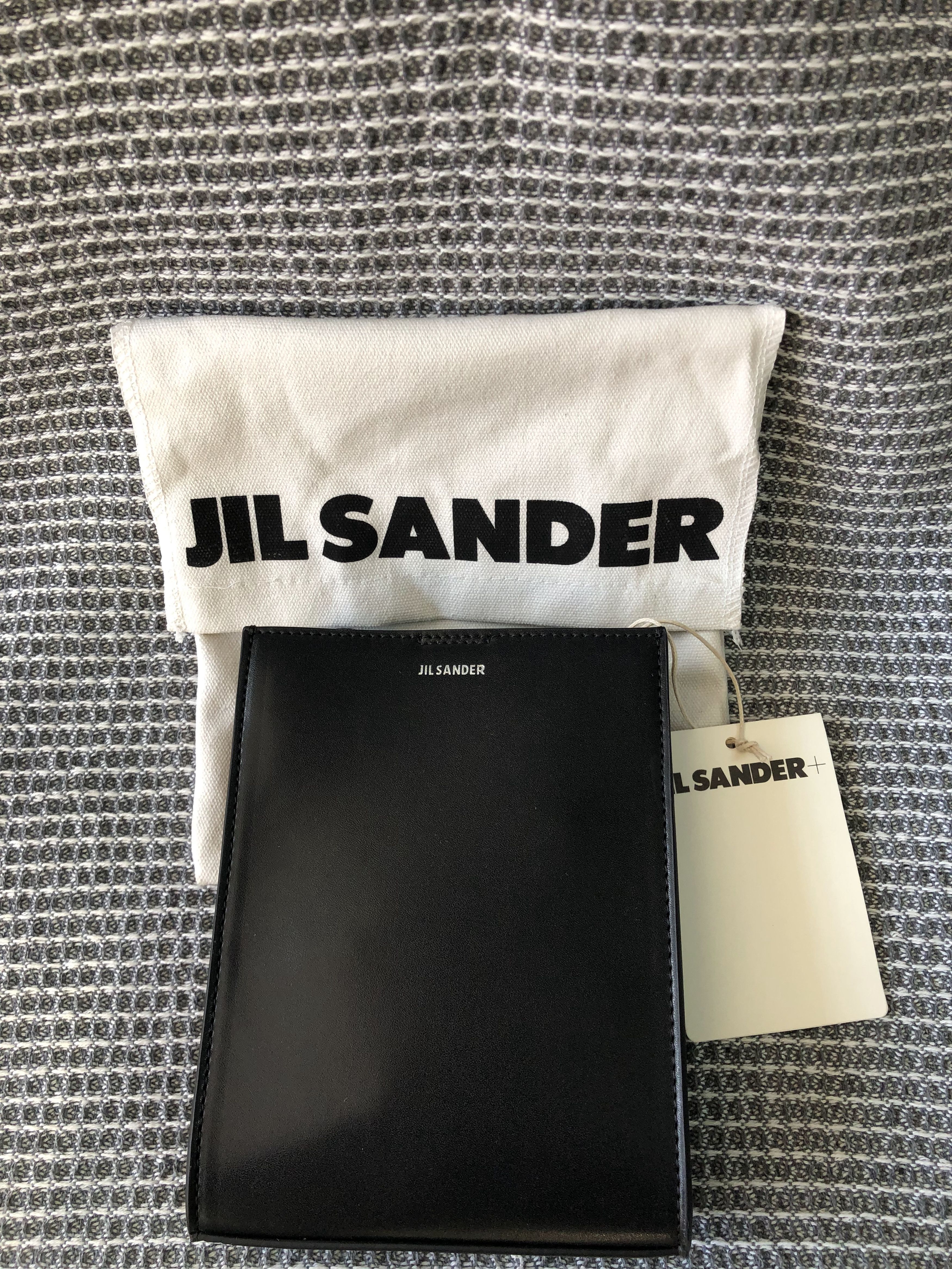 Jil Sander Tangle Rings Leather Crossbody Bag Nwts in Black, Women's