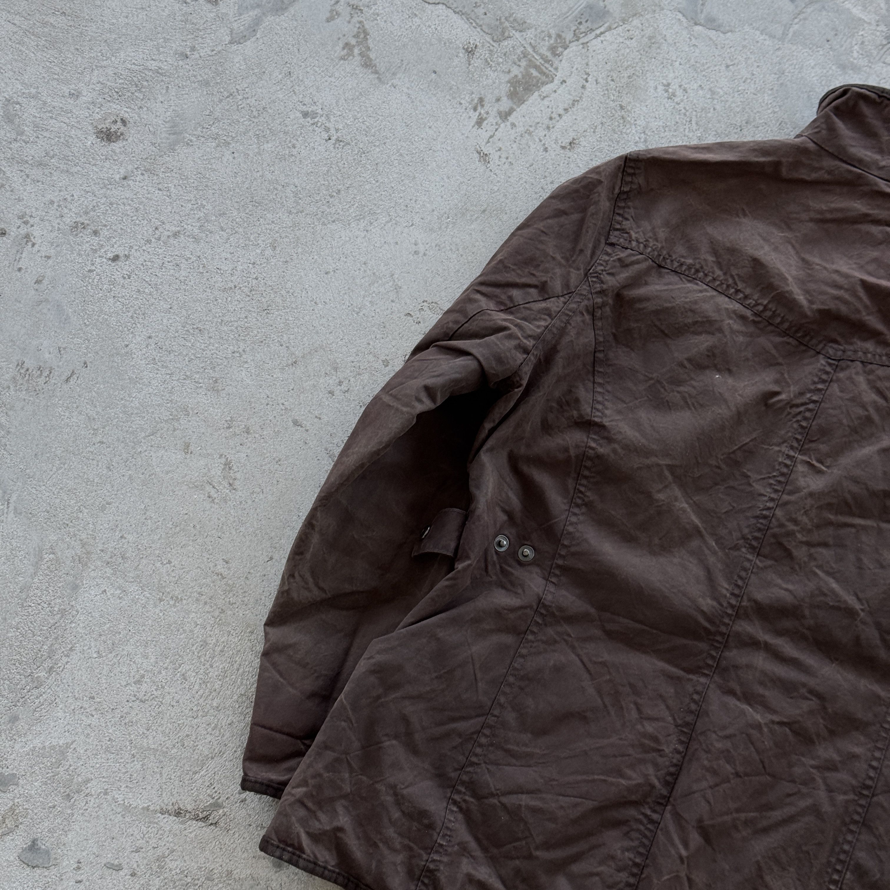 Barbour Vintage Barbour Ladies Jacket Waxed Coat Made In England Size XL / US 12-14 / IT 48-50 - 7 Thumbnail