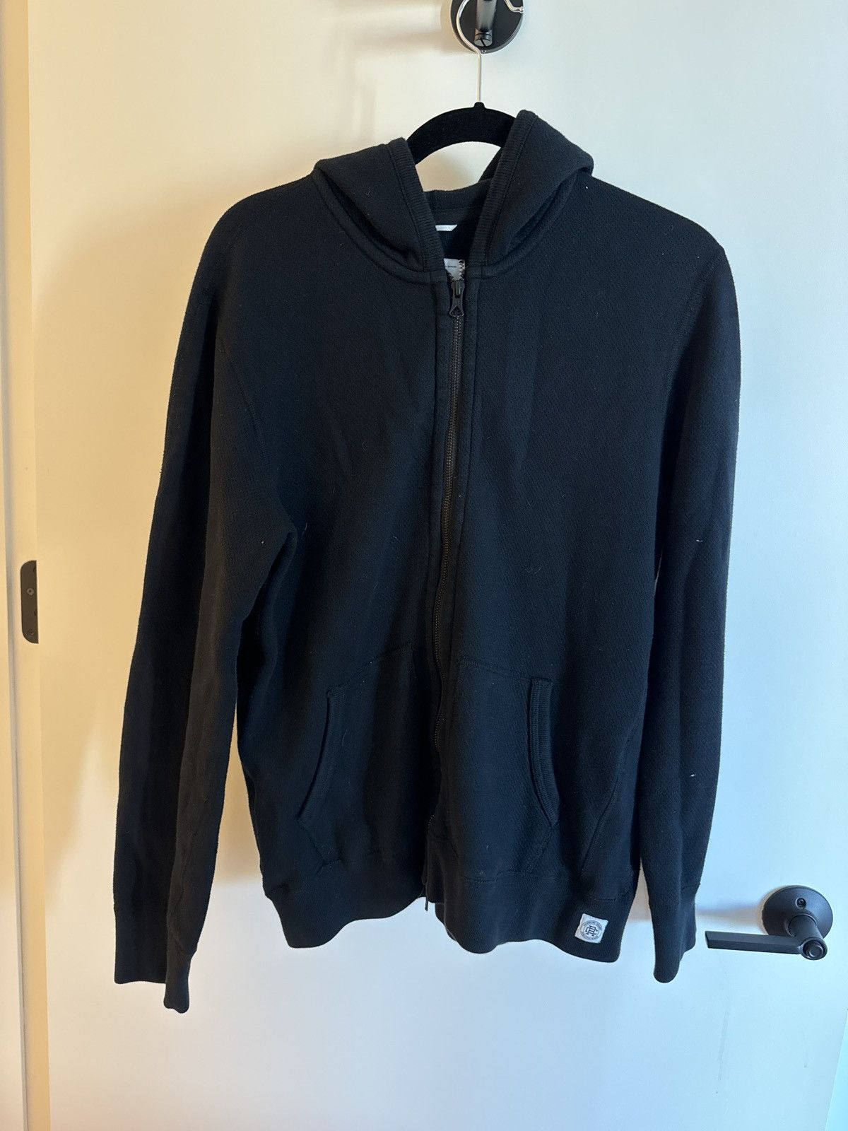 Reigning Champ Reigning Champ Double Mesh Cotton Hoodie - Black M Size US M / EU 48-50 / 2 - 6 Thumbnail