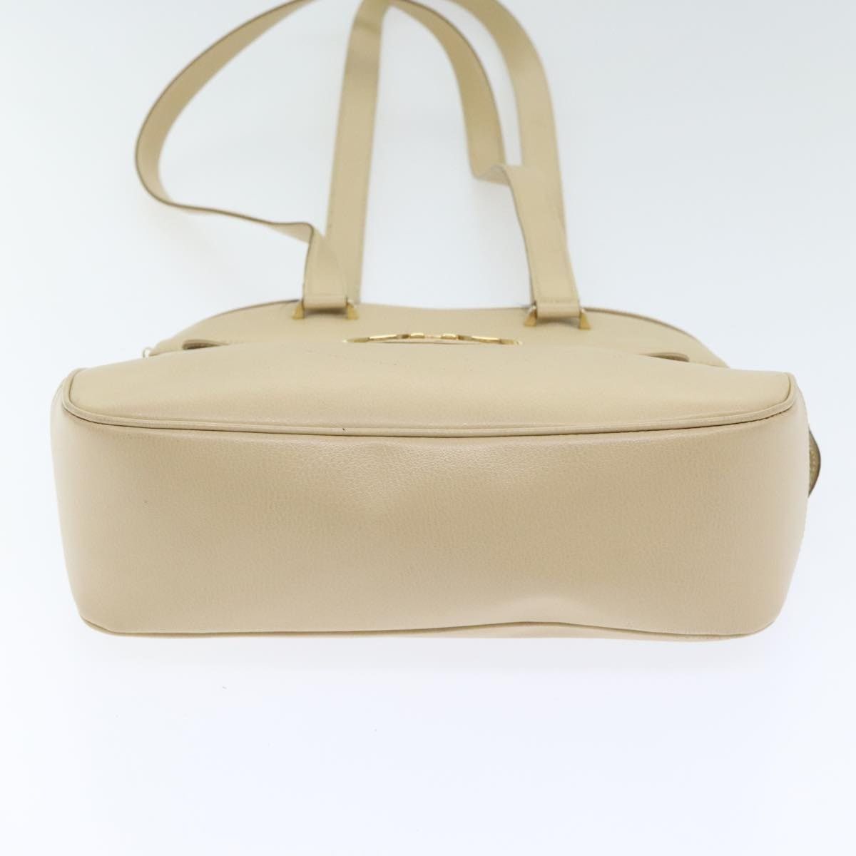 Salvatore Ferragamo Salvatore Ferragamo Gancini Shoulder Bag Leather Beige Gold Size ONE SIZE - 5 Thumbnail