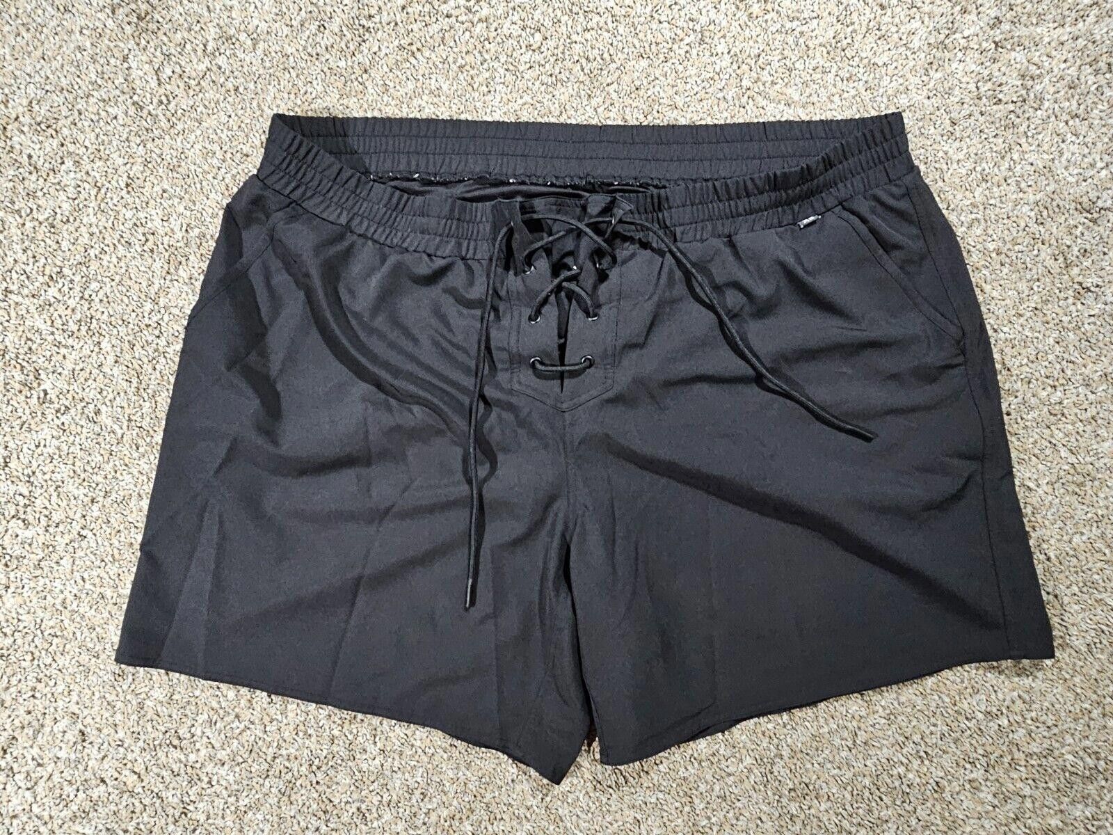 Designer Tomboy X= 4XL black rainbow Drawstring PRIDE swim trunks Size US 44 / EU 60 - 2 Thumbnail