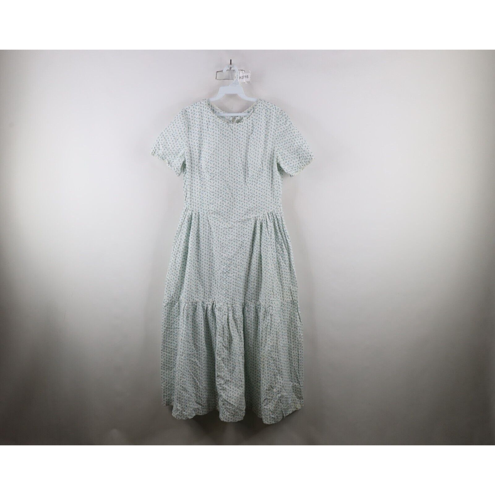 Vintage Vintage 60s 70s Country Primitive Prairie Fringed Dress Size XXL / US 16-18 / IT 52-54 - 1 Thumbnail