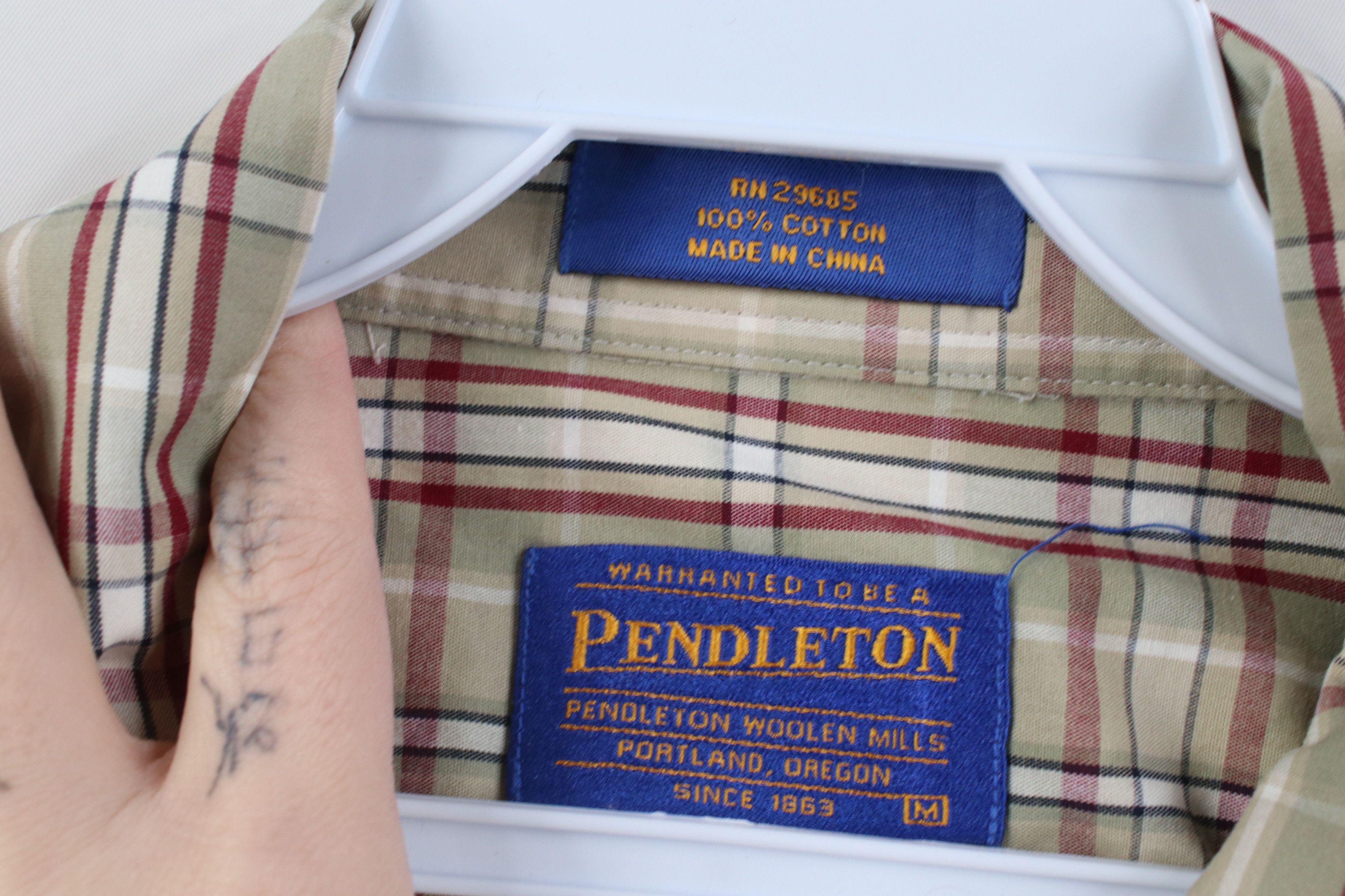 Pendleton Vintage 90s Pendleton Collared Button Down Shirt Cotton Size US M / EU 48-50 / 2 - 6 Thumbnail