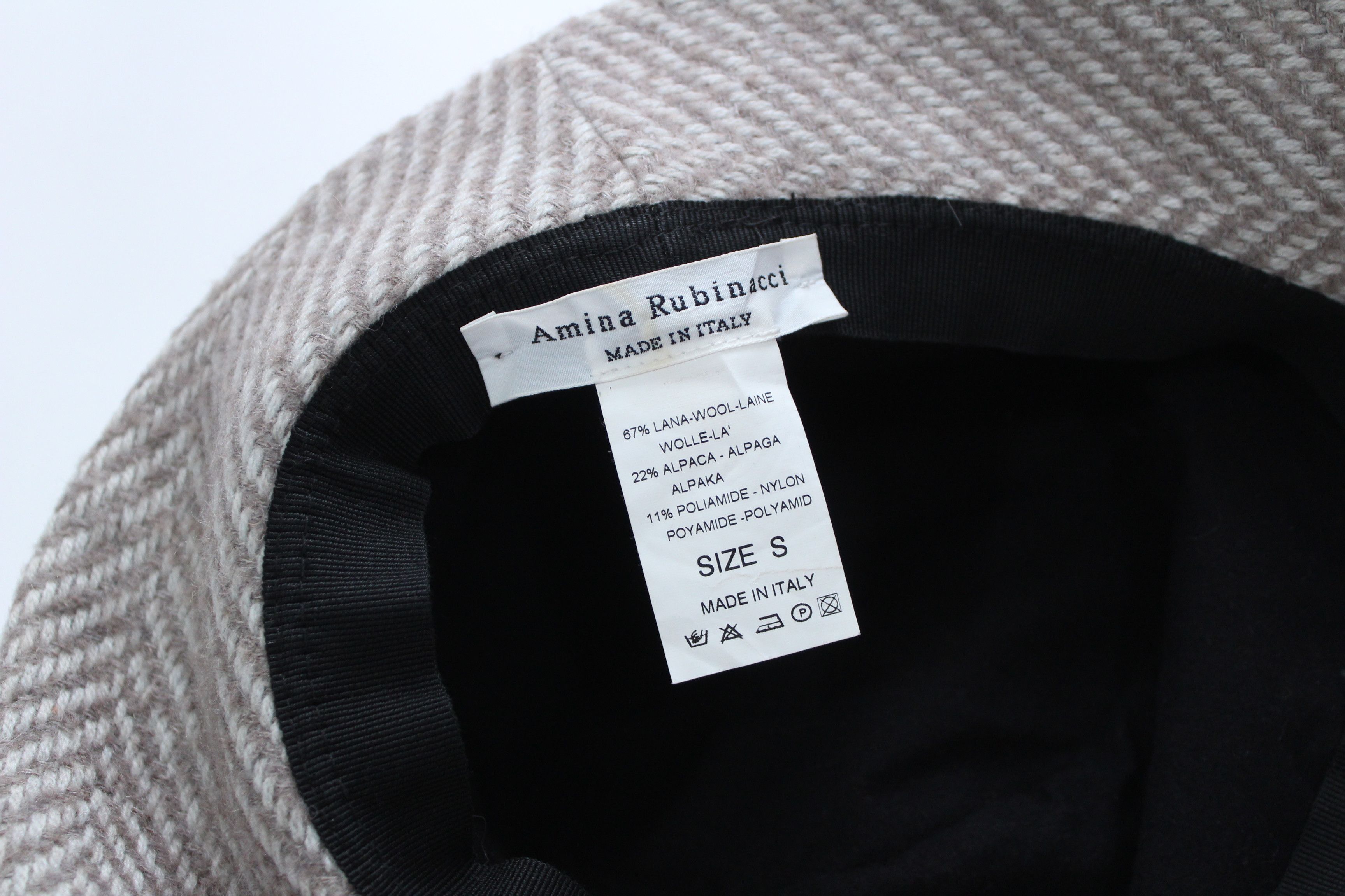 Amina Rubinacci Amina Rubinacci Bucket Hat Alpaca Wool Made In Italy Rare Size ONE SIZE - 12 Thumbnail