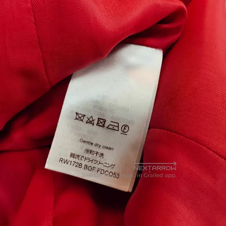 Louis Vuitton Louis Vuitton Long coat with red single-breasted pockets c Size XXS / US 00 / IT 34 - 6 Thumbnail