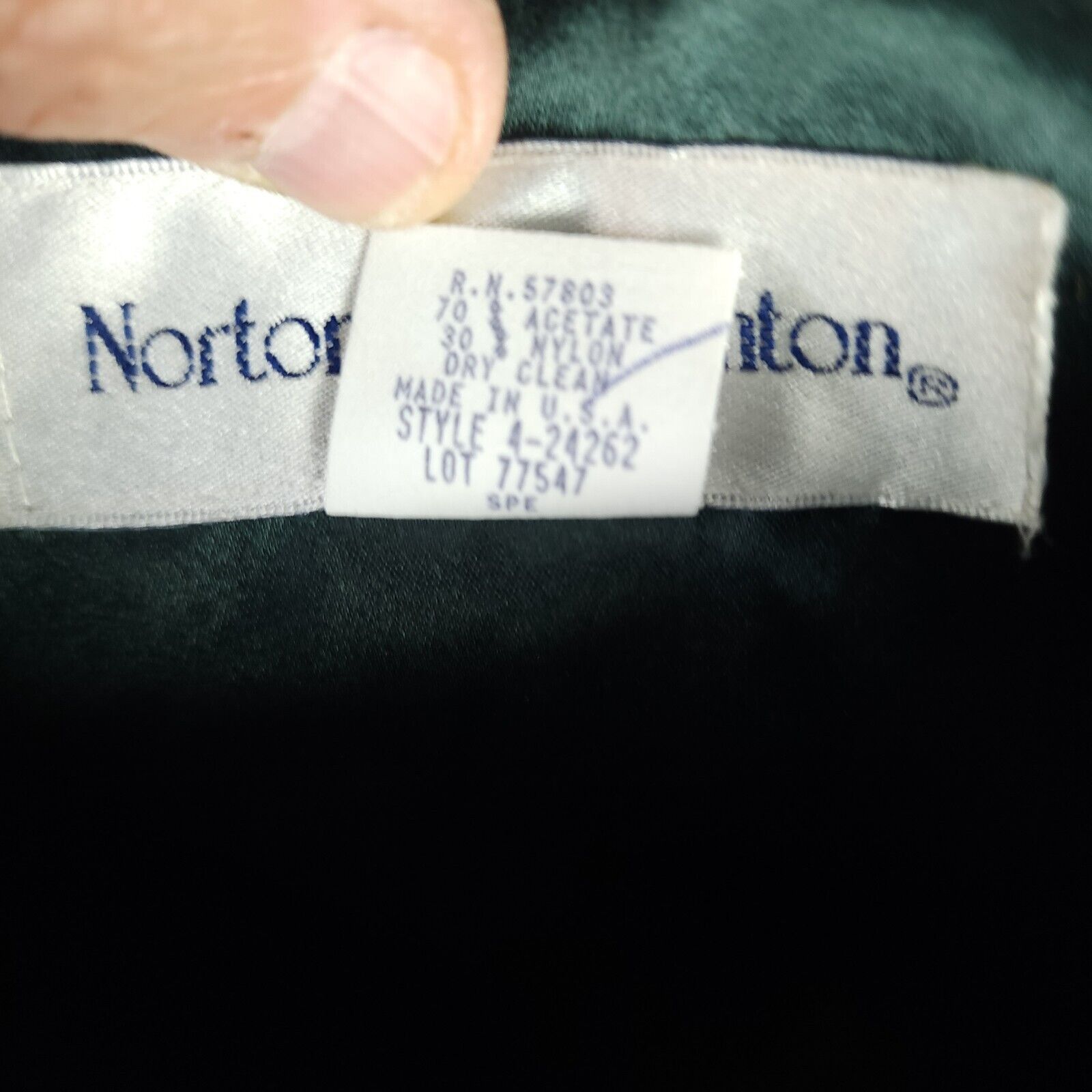 Vintage Norton McNaughton Crushed Velvet Blazer Green Size 6 Size M / US 6-8 / IT 42-44 - 8 Thumbnail
