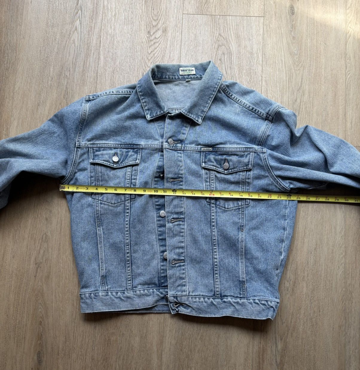 Guess Vintage Guess Jeans Jacket Mens Large Trucker USA 10807 90s Size US XL / EU 56 / 4 - 3 Thumbnail