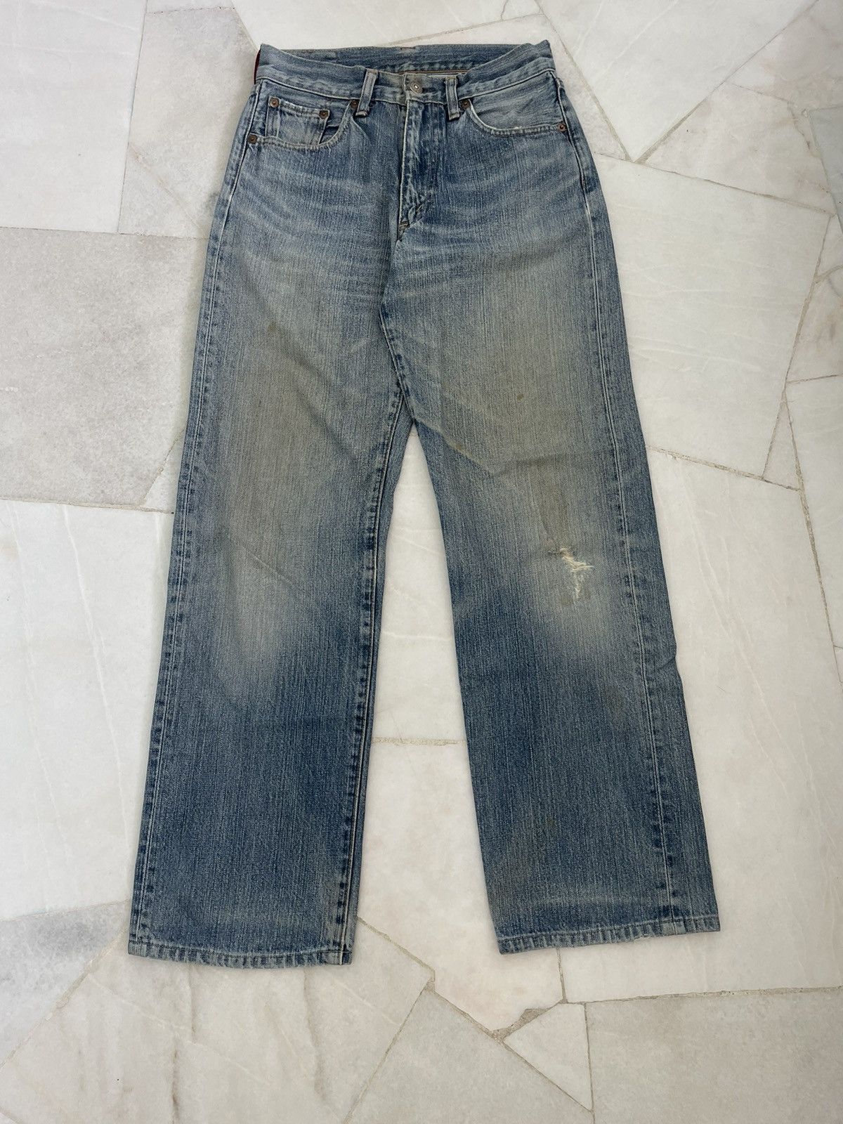 Levi's × Vintage Vintage Levis 510 Rusty Blue Washed Jeans Size US 28 / EU 44 - 1 Thumbnail