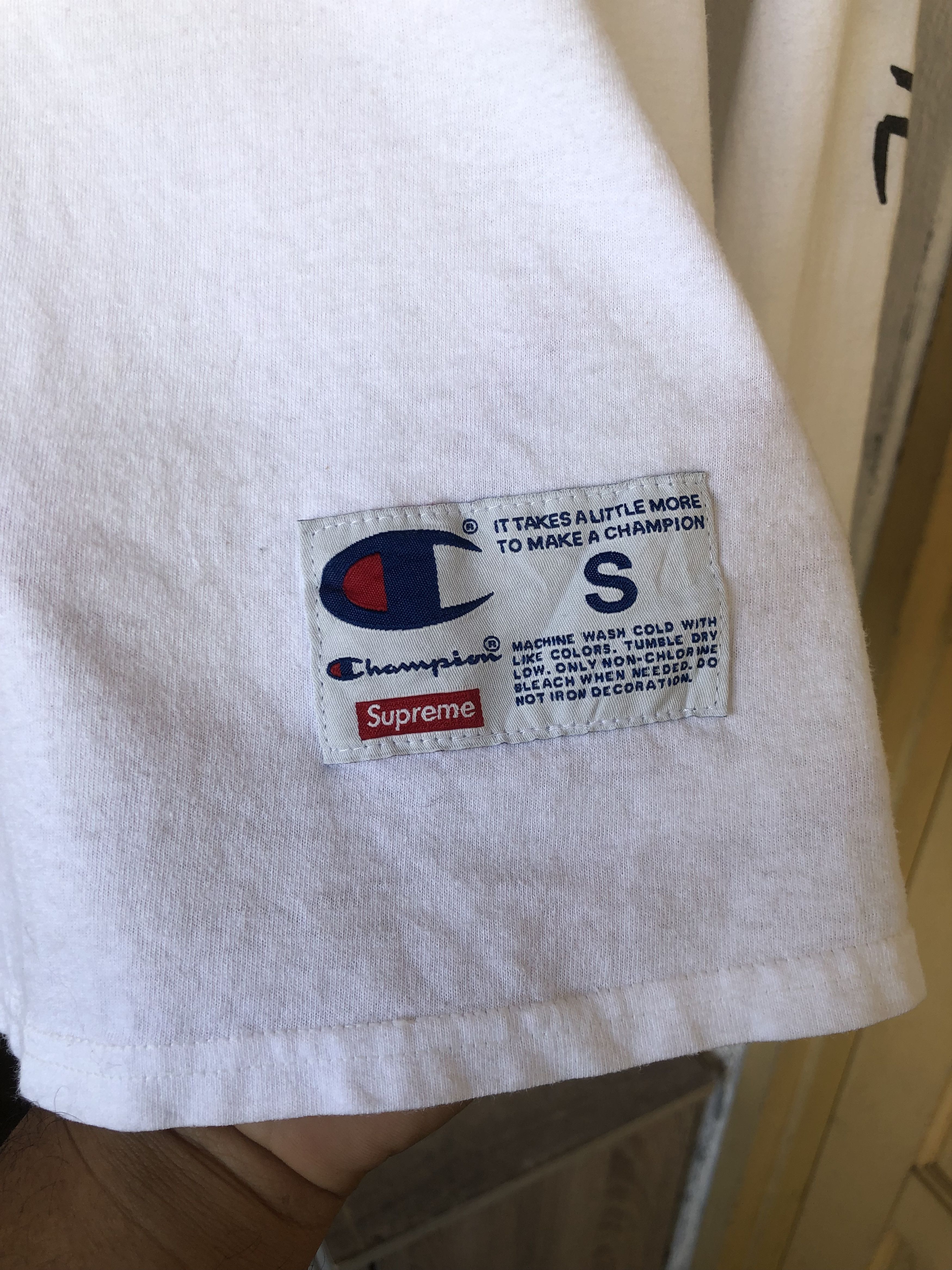 Champion × Supreme Rare🔥 Champion x Supreme Long Sleeve Tshirt Size US S / EU 44-46 / 1 - 3 Thumbnail