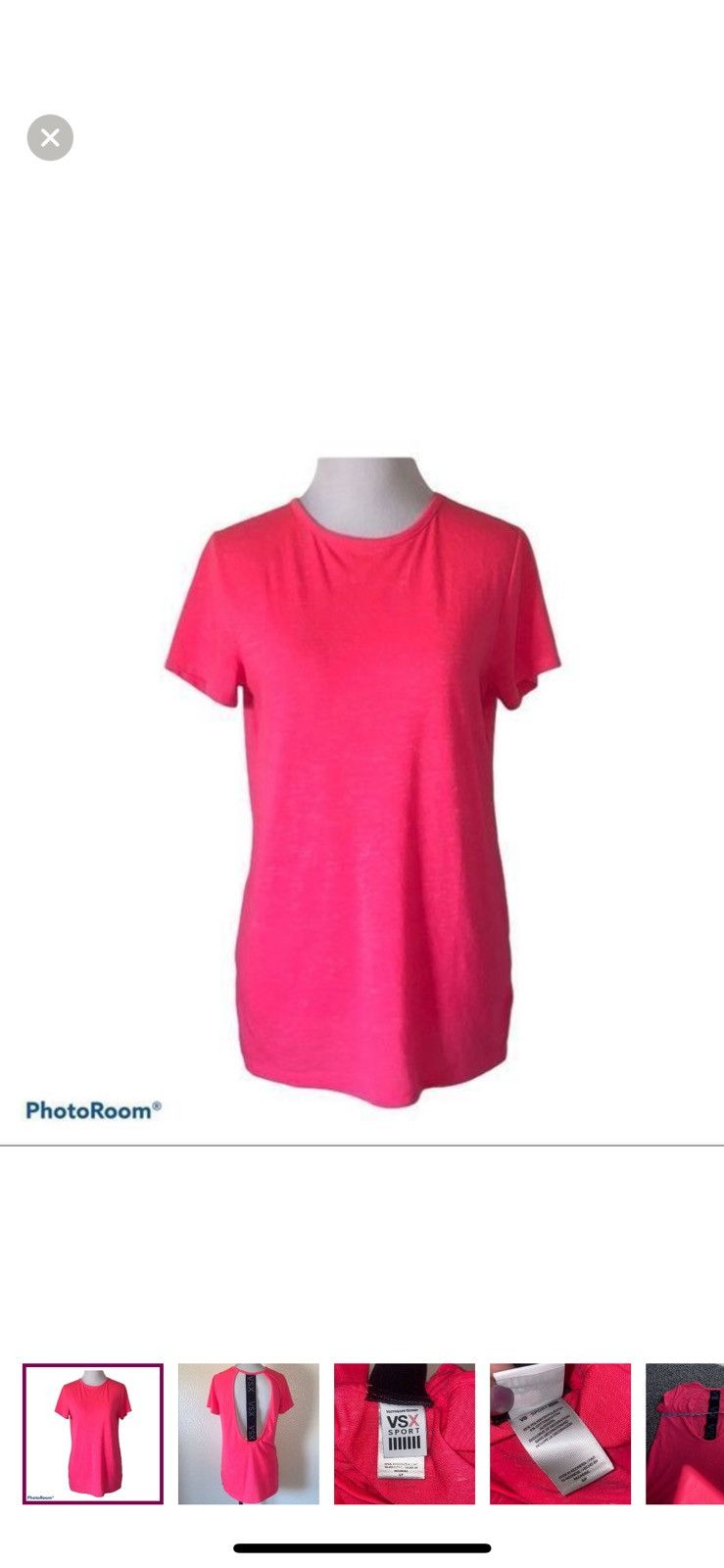 Victoria's Secret Victoria’s Secret sport small cutout pink top Size S / US 4 / IT 40 - 1 Thumbnail