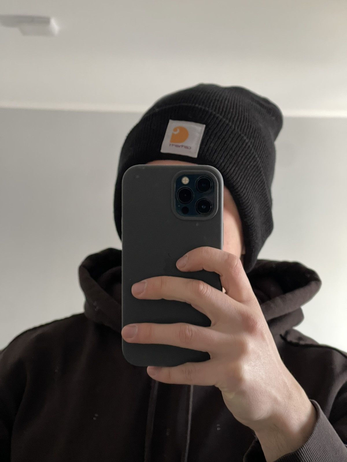 Carhartt Vintage Carhartt Black Stretch Beanie Hat Watch Acrylic Hat Size ONE SIZE - 4 Thumbnail