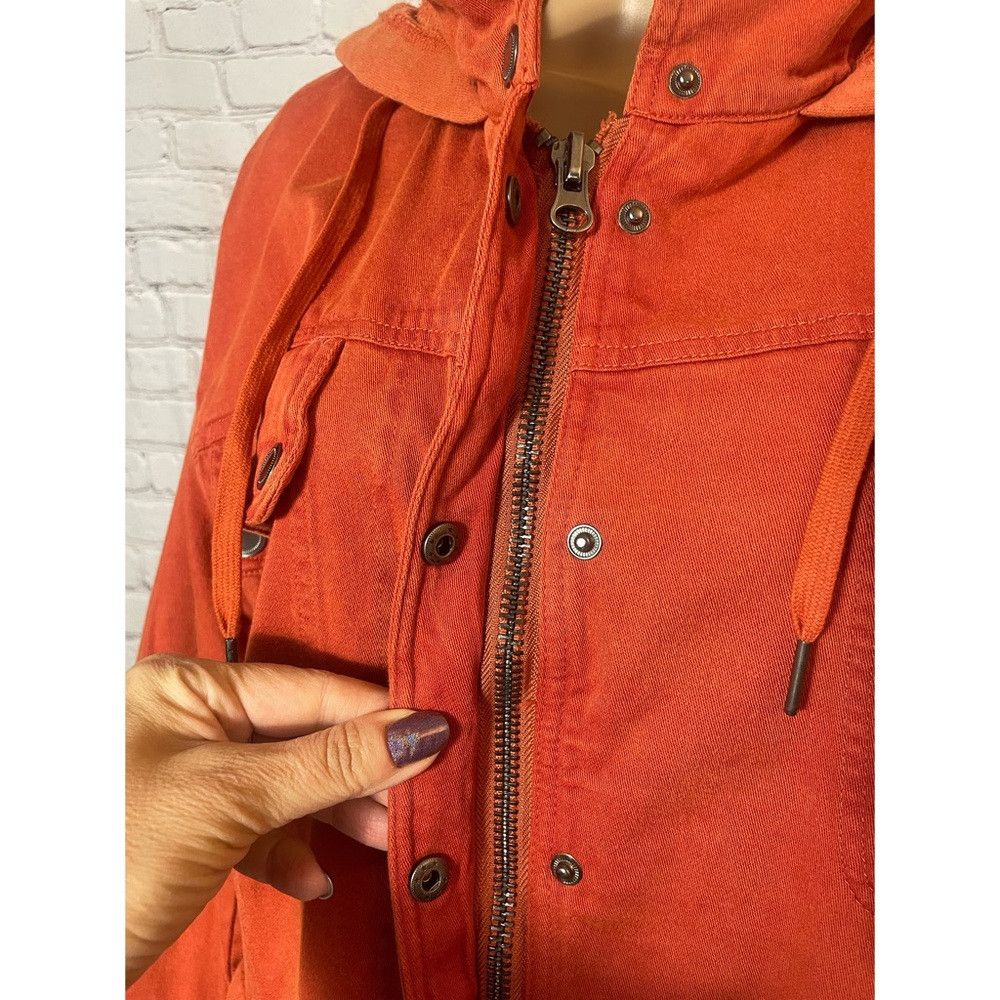 Free People New Free People Nocturne Orange Cotton Parka Jacket Size XS Size XS / US 0-2 / IT 36-38 - 8 Thumbnail