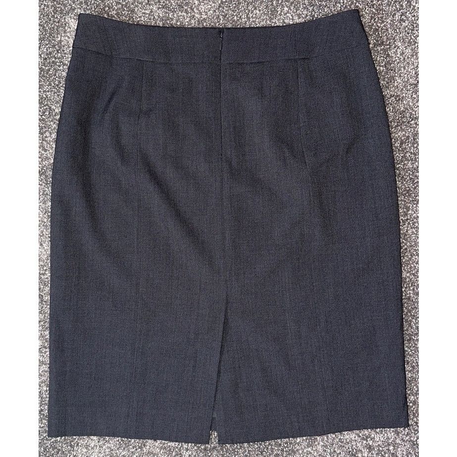 Calvin Klein Calvin Klein Charcoal Grey Lined Pencil Skirt Size 10 Size 32" / US 10 / IT 46 - 4 Thumbnail