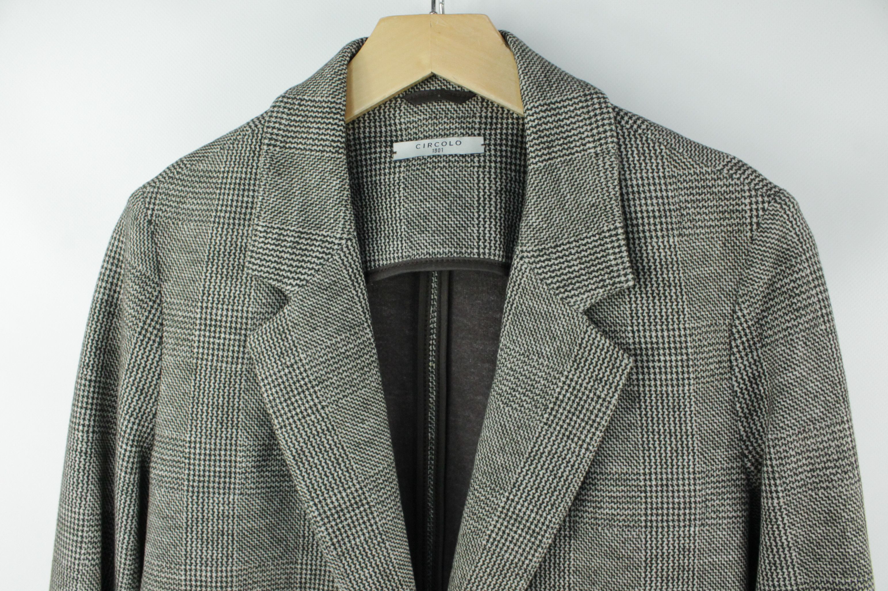Circolo 1901 Circolo 1901 Soft Stretch Cotton Plaid Blazer Jacket Women's Size M / US 6-8 / IT 42-44 - 2 Thumbnail