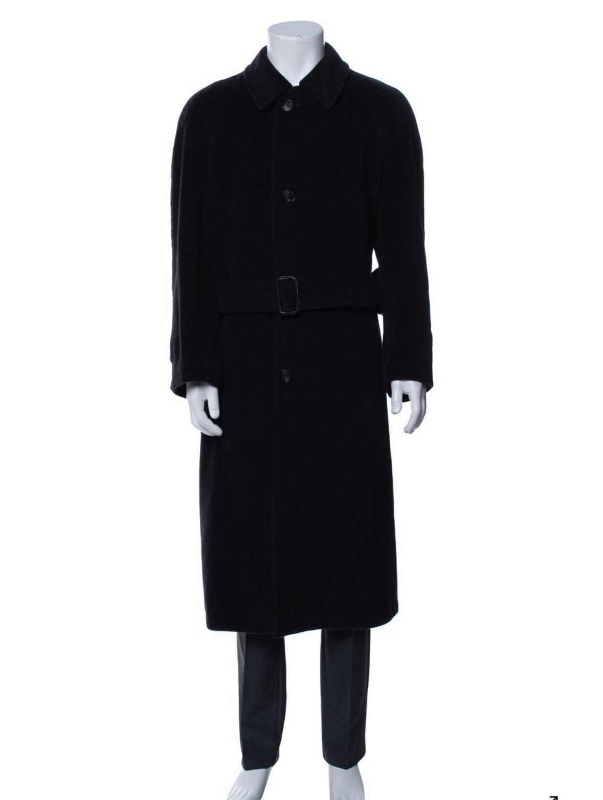 Loewe Vintage 80’s Loewe Belted Cashmere Wool Coat Size US M / EU 48-50 / 2 - 4 Thumbnail